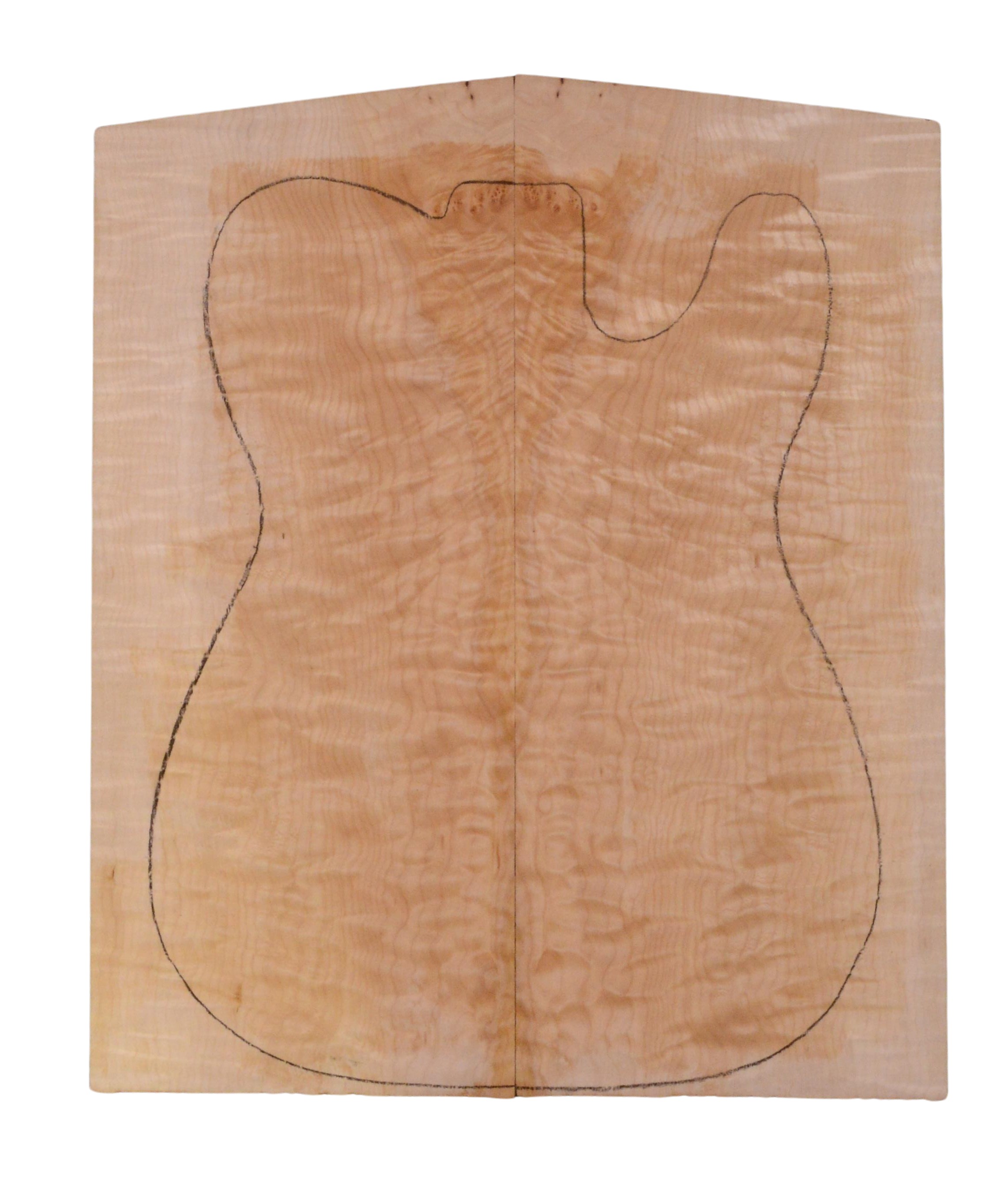 Maple (Big Leaf) GuitarSolidBodyTopATC 23965.G.015