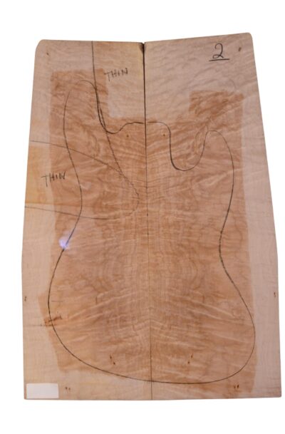 Maple (Big Leaf) GuitarSolidBodyTopATC 23966.G.014