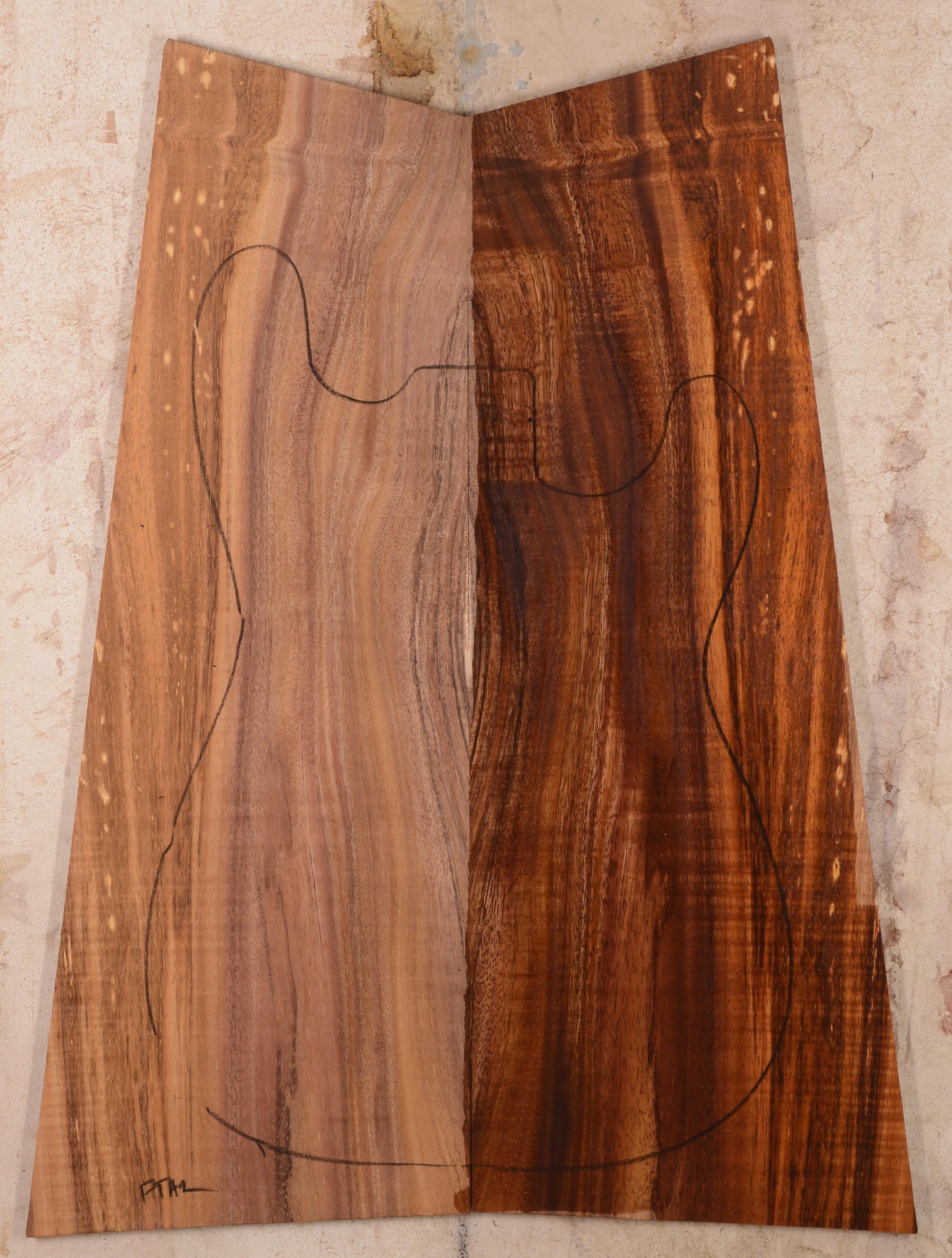Koa GuitarSolidBodyTopATC BC1487.G.011