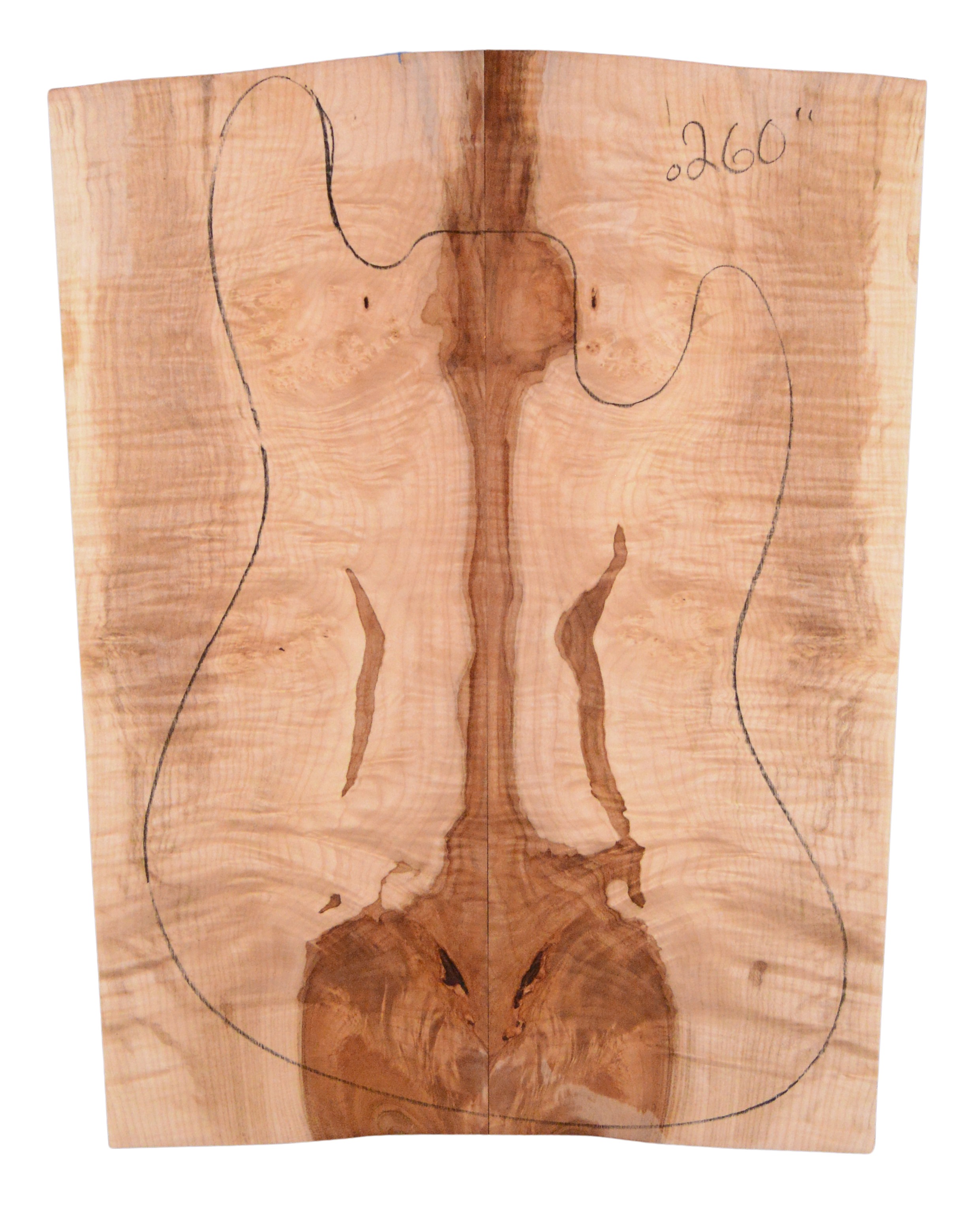 Maple (Big Leaf) GuitarSolidBodyTopATC BLMMX.G.007