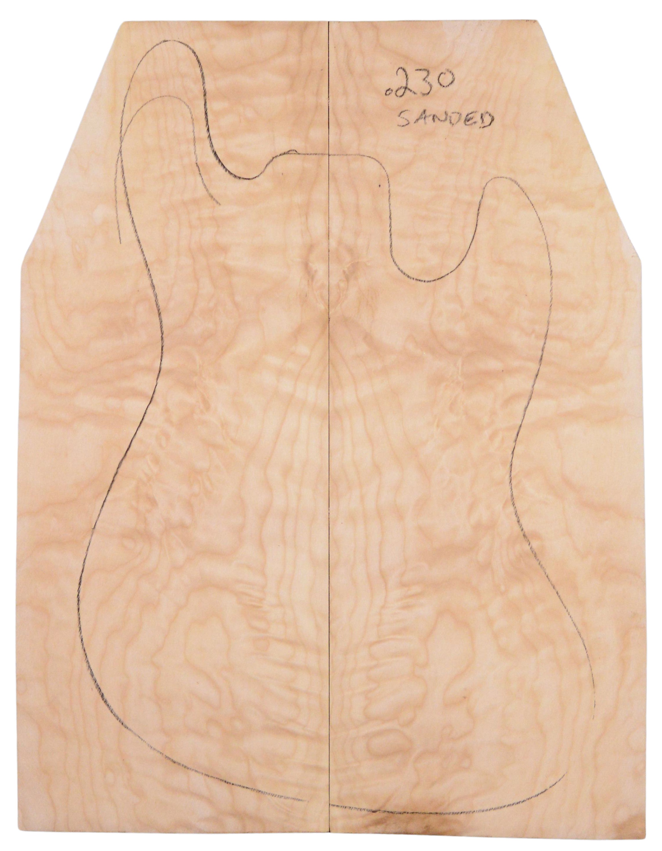 Maple (Big Leaf) GuitarSolidBodyTopATC BLMMX.G.021