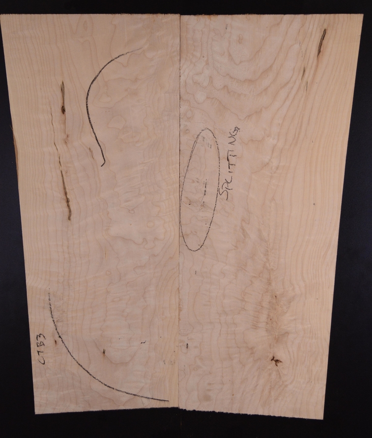 Maple (Big Leaf) GuitarSolidBodyTopATC BLMMX.G.044