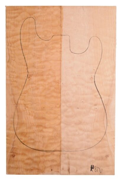 Maple (Big Leaf) GuitarSolidBodyTopATC C3370.G.102
