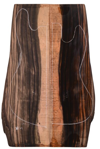 Ebony (Macassar) GuitarSolidBodyTopATC EB.0002.G.031