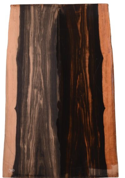 Ebony (Macassar) GuitarBack2pcATC EB.0002.G.034