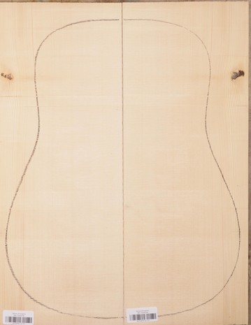 Spruce (European) GuitarSoundboardATC EUTOPS1.G.117