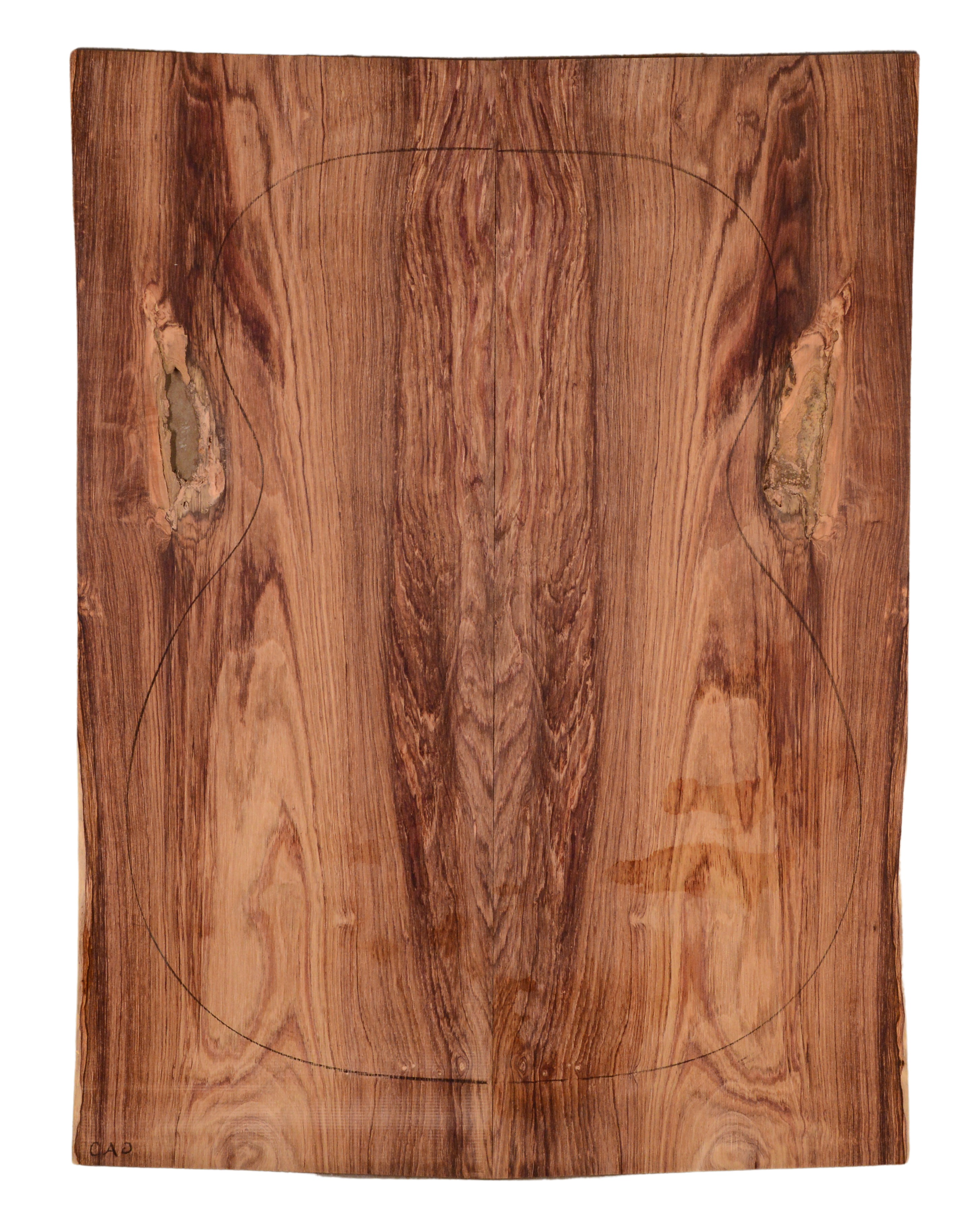 Rosewood (Honduras) GuitarBack2pcATC HONRW1.109