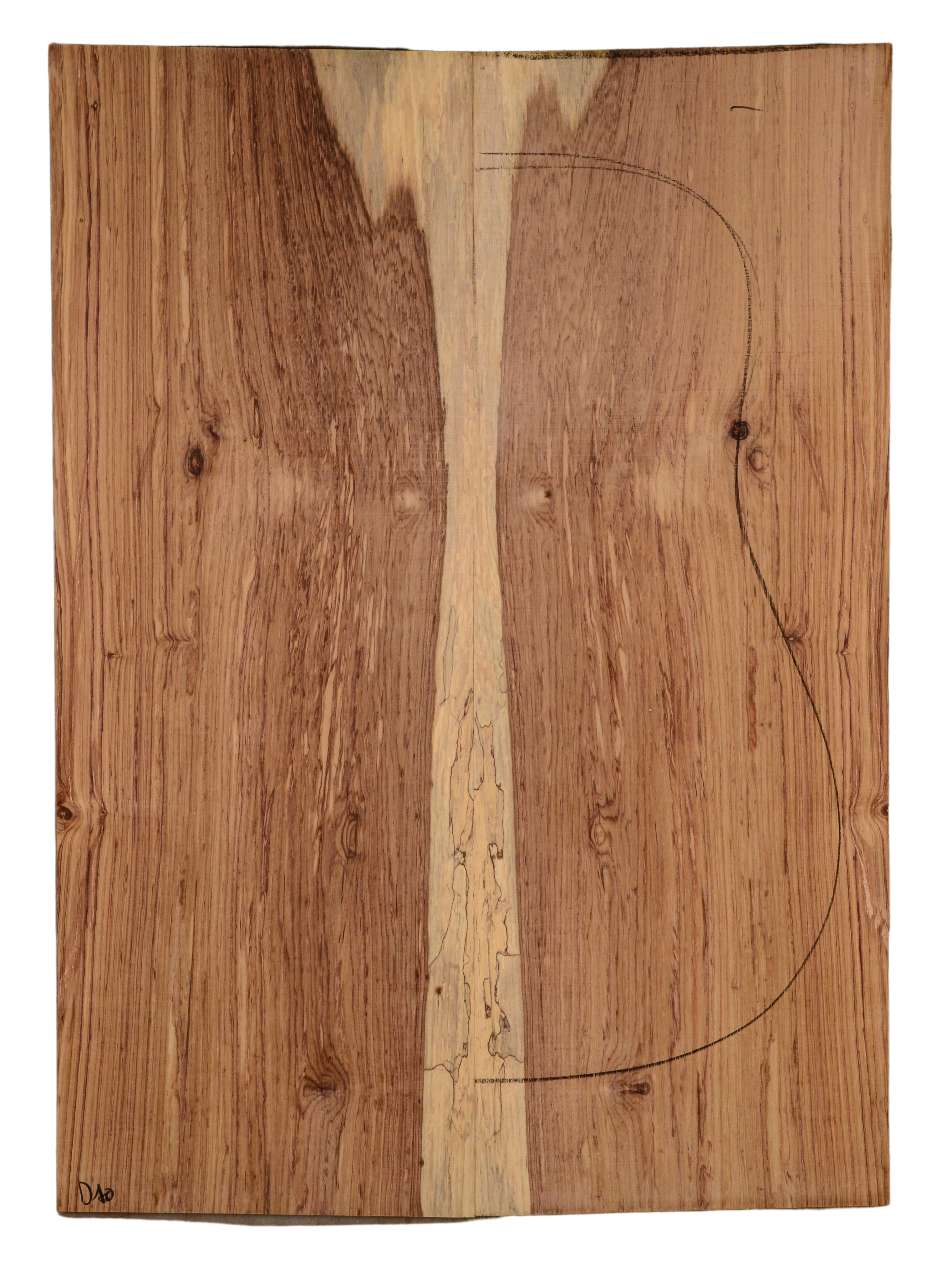 Rosewood (Honduras) GuitarBack2pcATC HONRW1.129