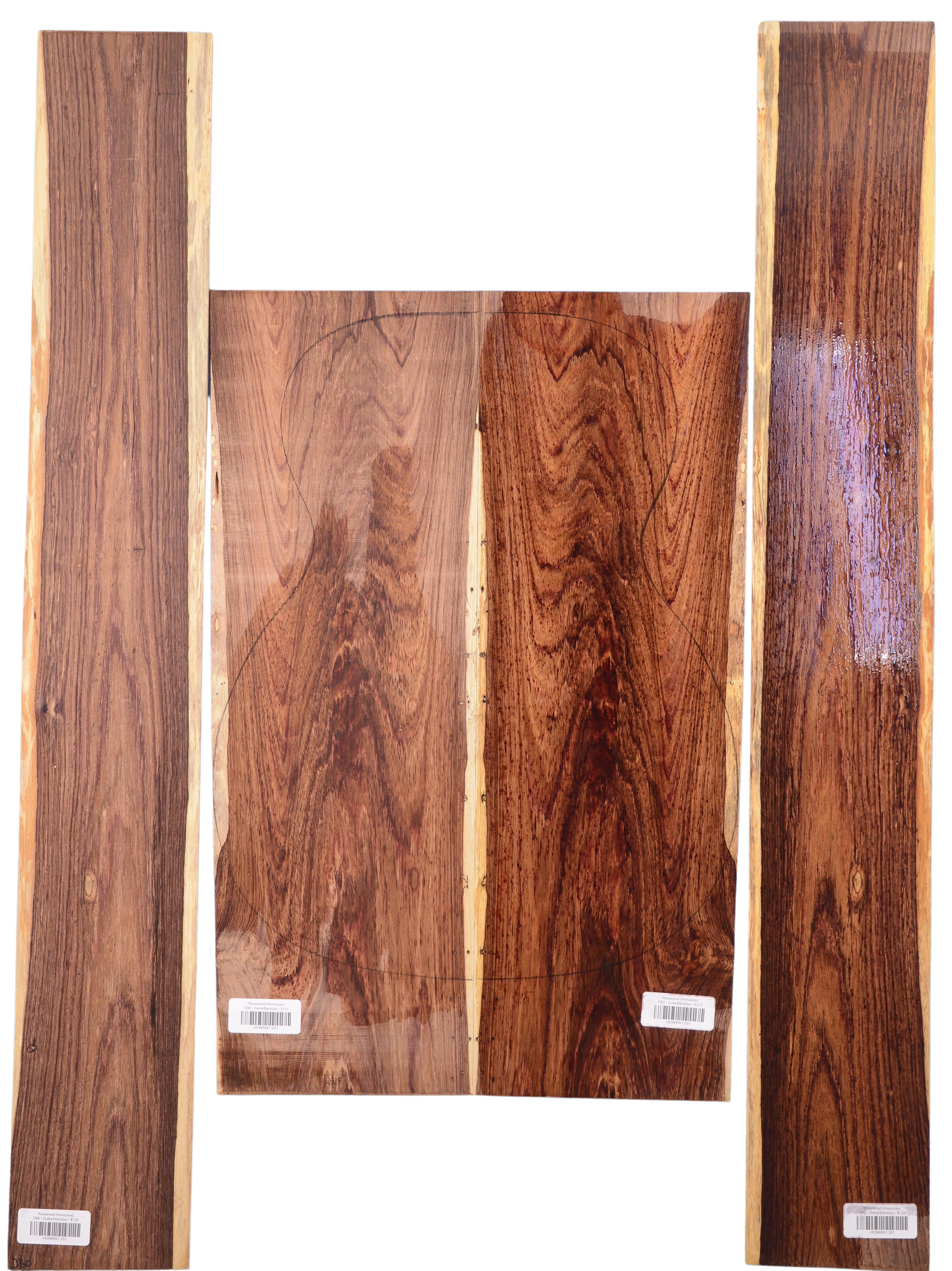 Rosewood (Honduras) GuitarSet4pcATC HONRW1.G.1042