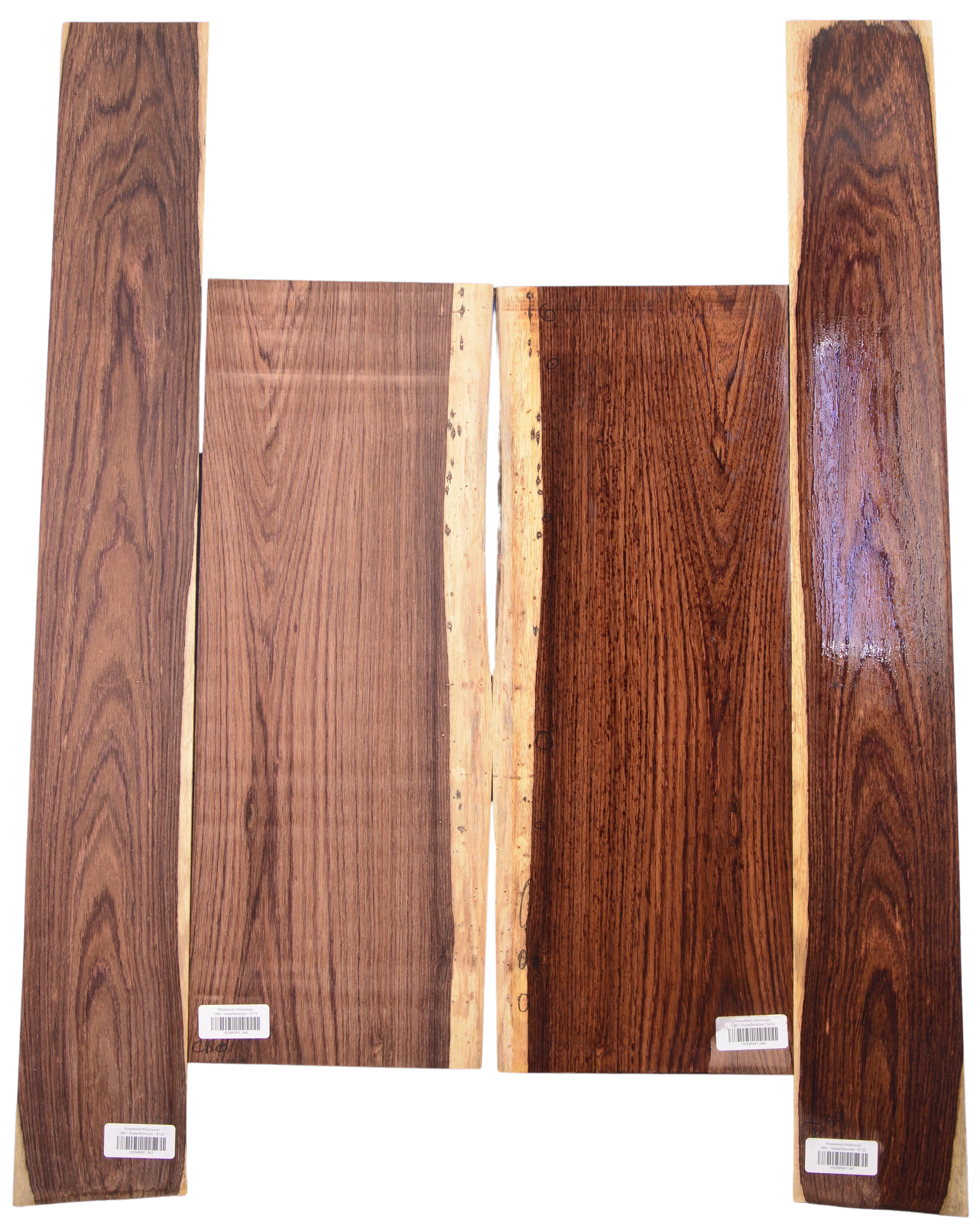 Rosewood (Honduras) GuitarSet4pcATC HONRW1.G.1044