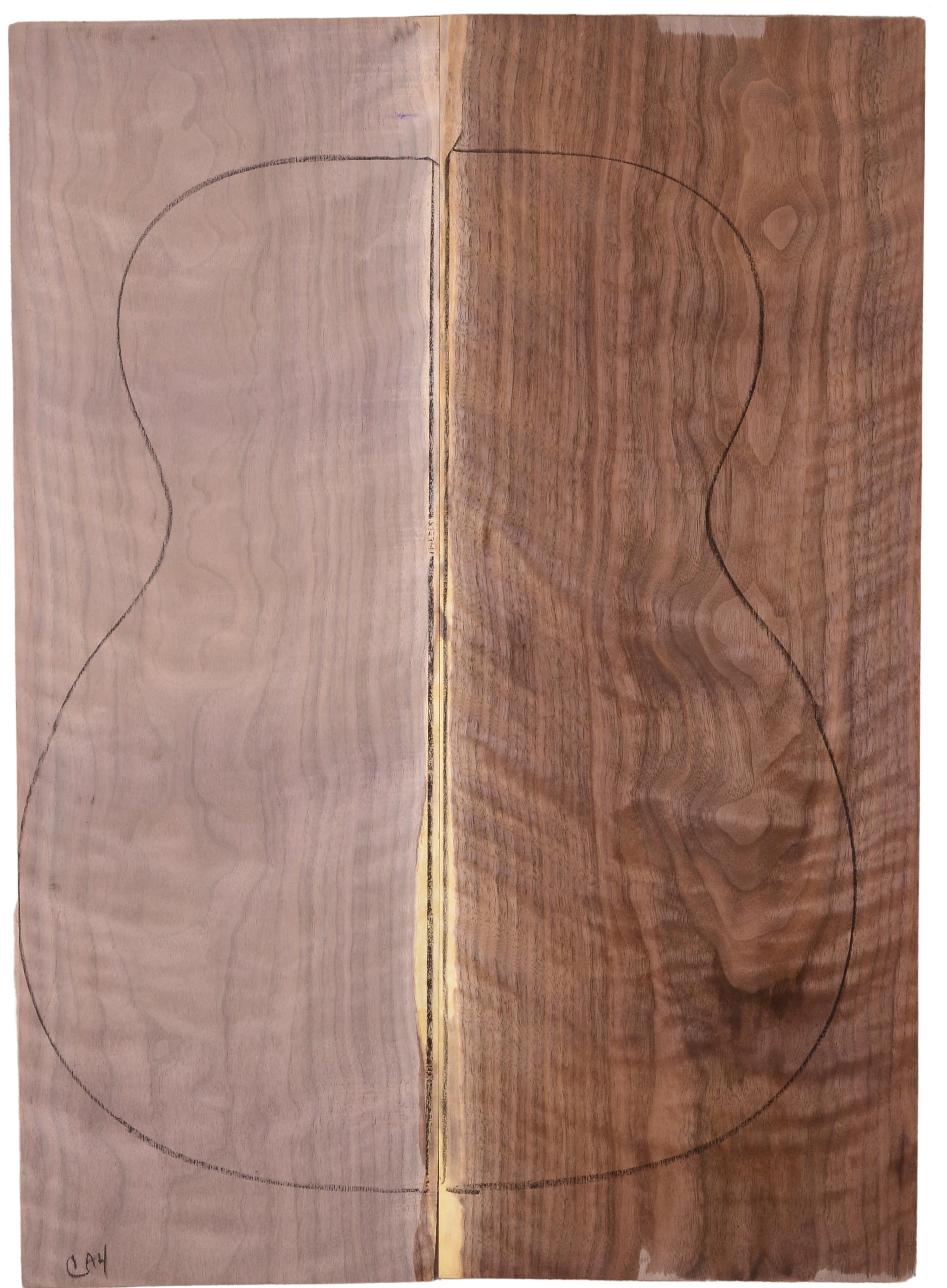 Walnut (Black) GuitarBack2pcATC L022978.G.029