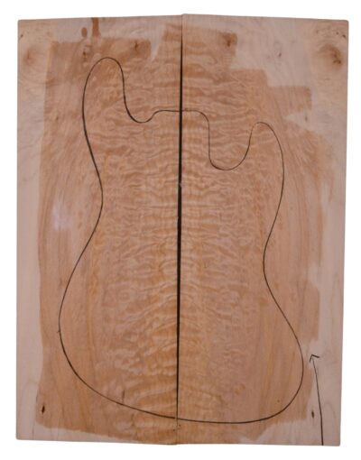 Maple (Big Leaf) GuitarSolidBodyTopATC L023949.G.004