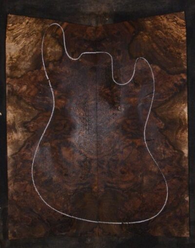 Walnut (Claro) GuitarSolidBodyTopATC L026202.G.009