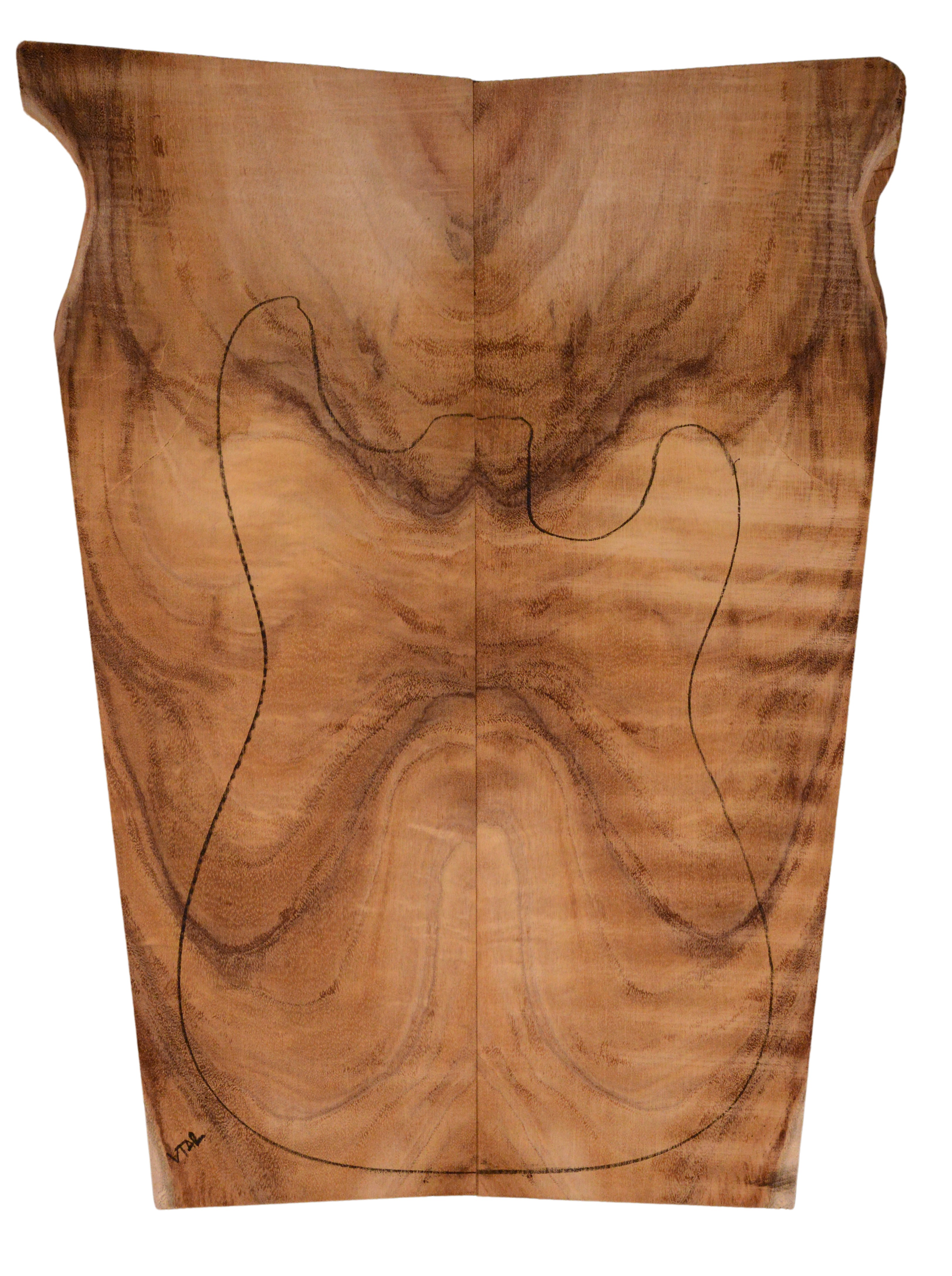 Koa GuitarSolidBodyTopATC L14031.G.024