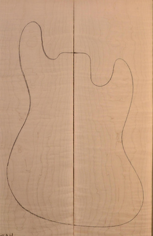 Maple (Soft) GuitarSolidBodyTopATC L15449.G.013