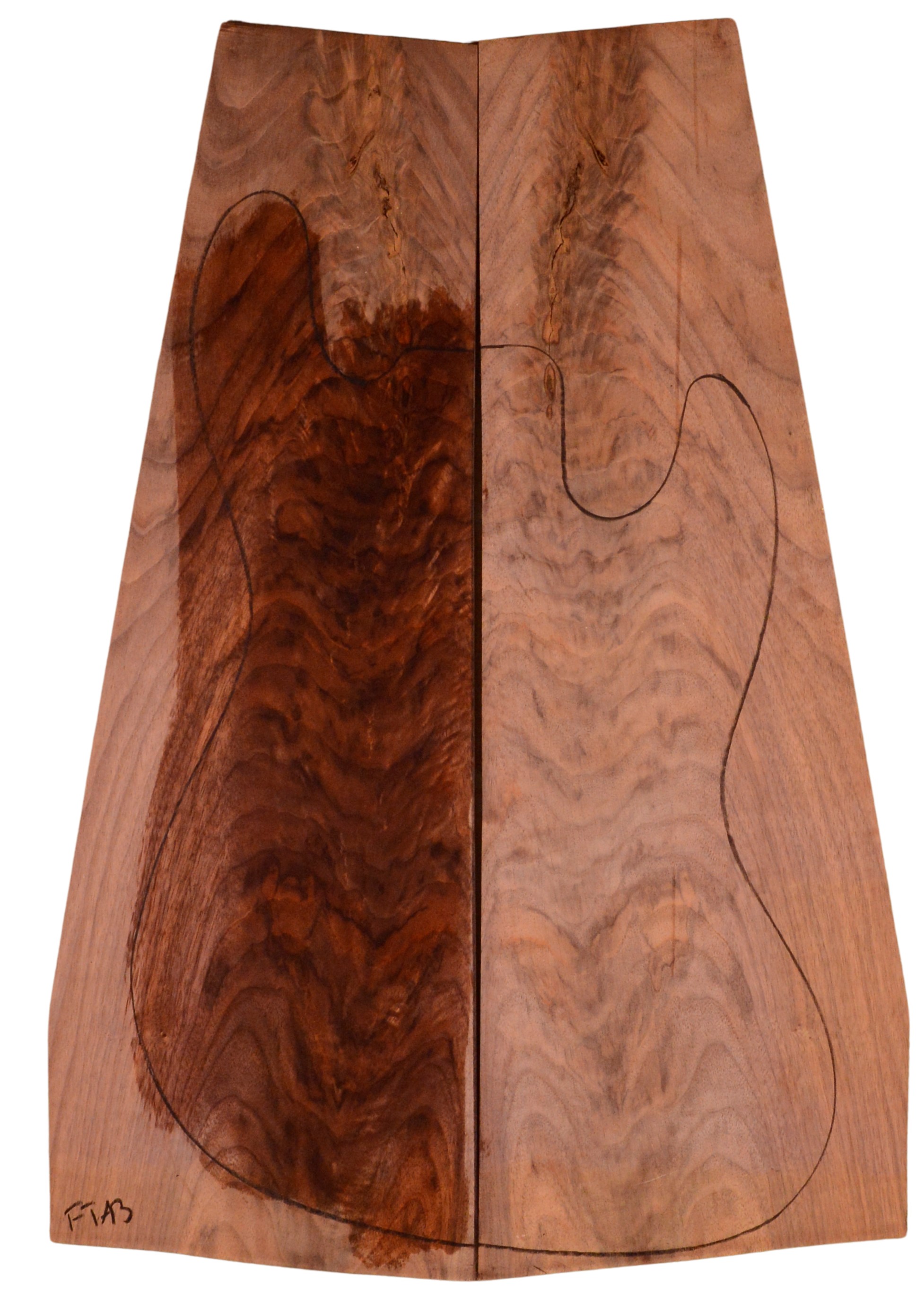 Walnut (Black) GuitarSolidBodyTopATC L15495.G.004