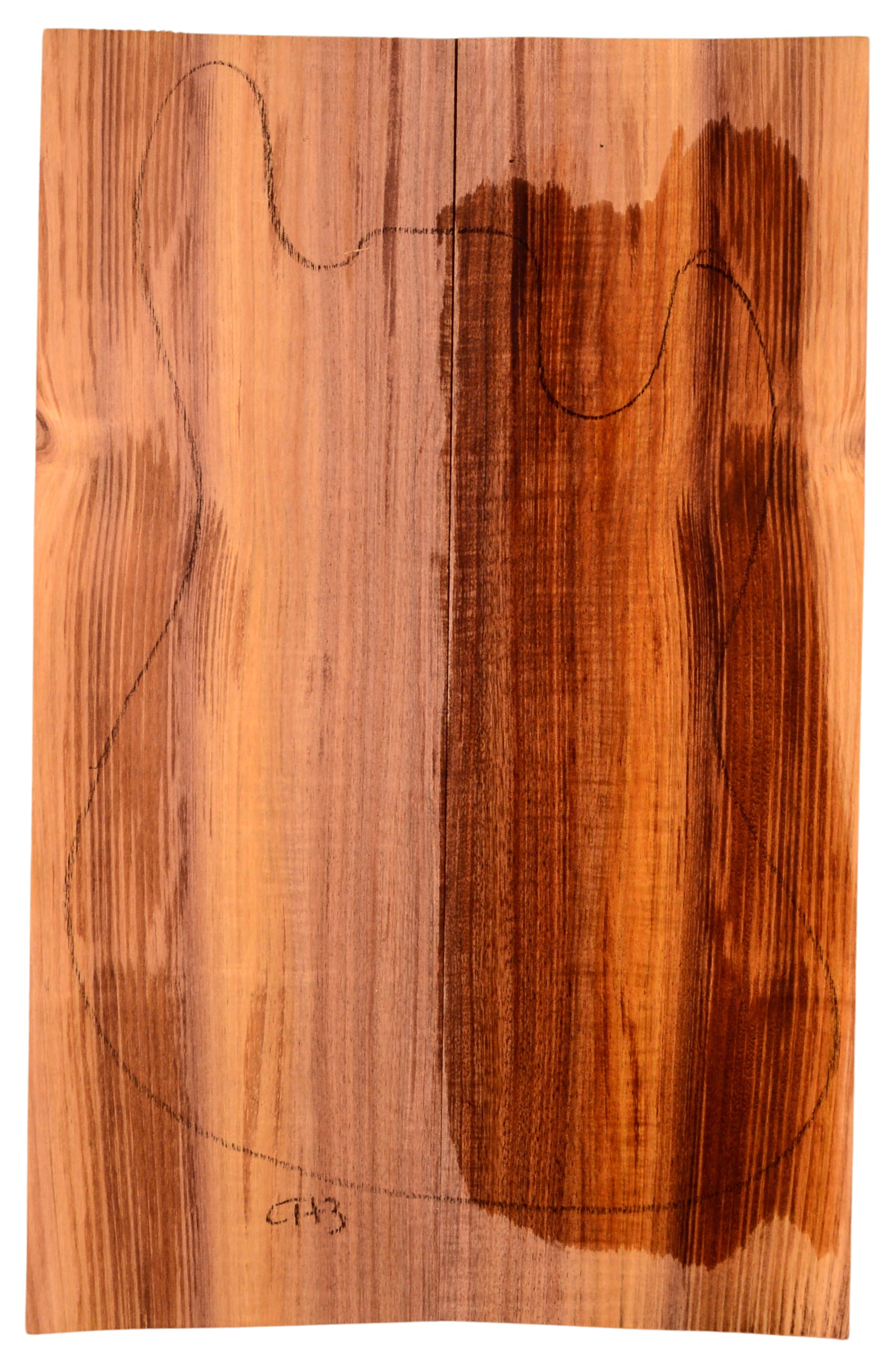 Blackwood (Tasmanian) GuitarSolidBodyTopATC L15498.G.001