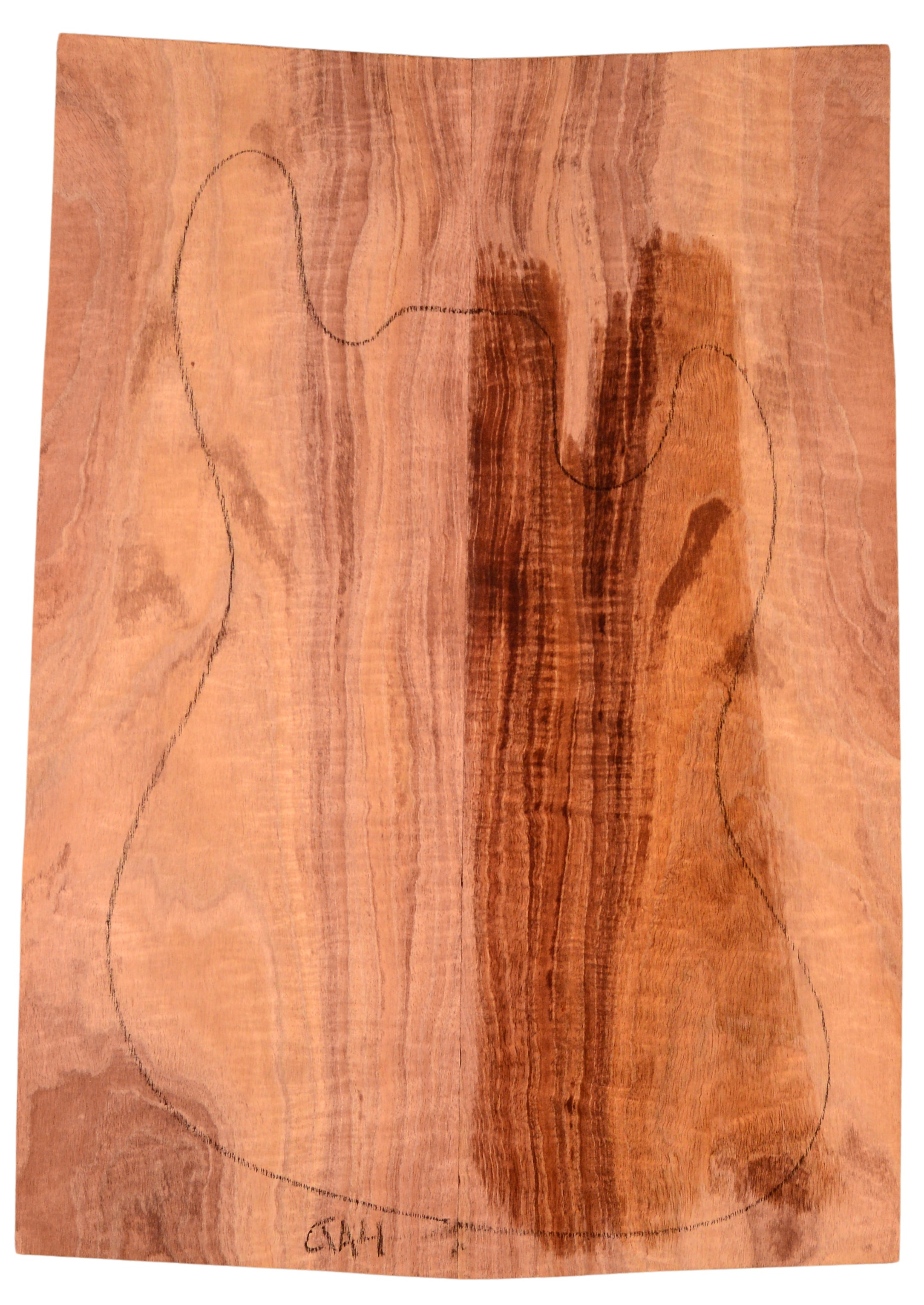 Blackwood (Tasmanian) GuitarSolidBodyTopATC L15498.G.012