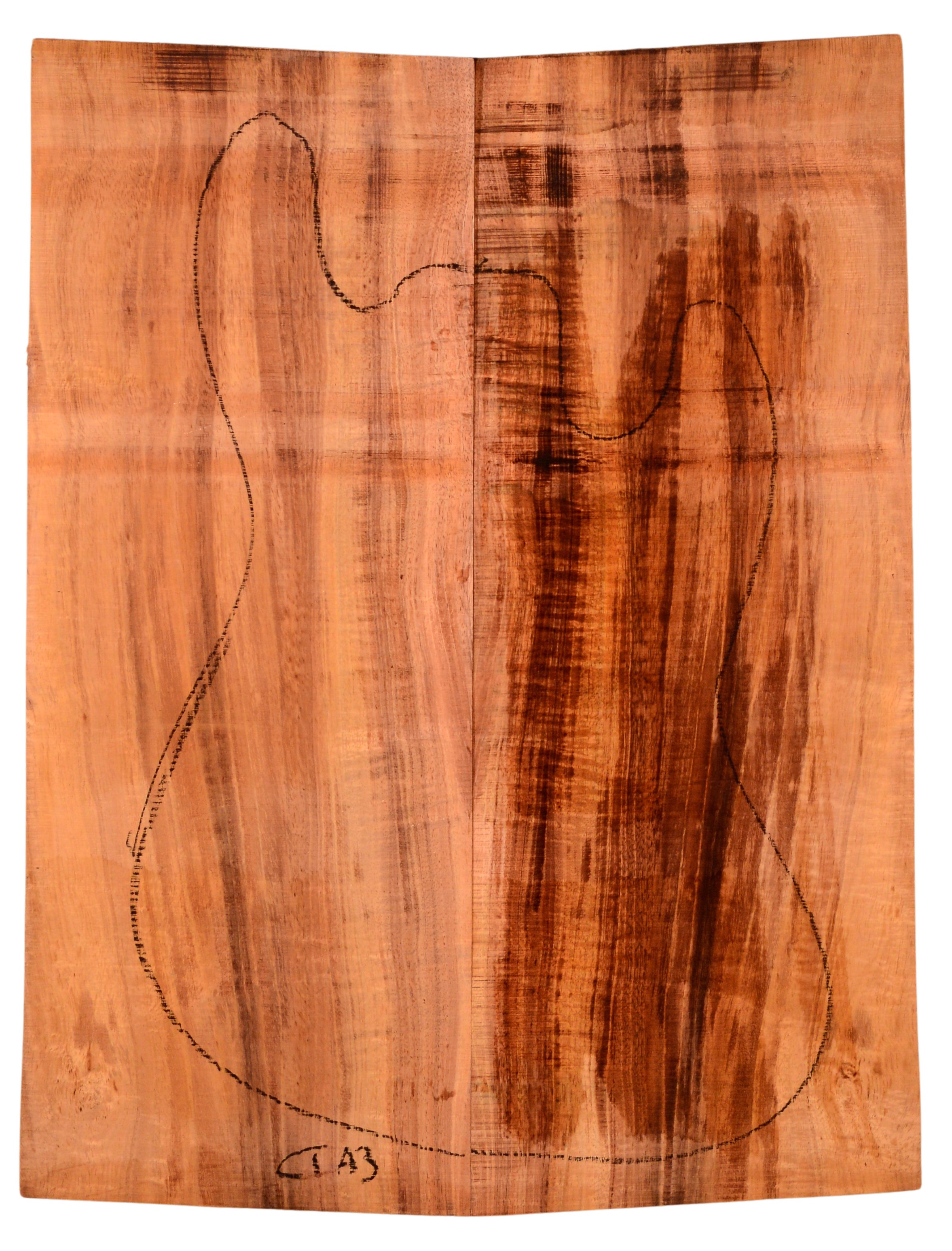 Blackwood (Tasmanian) GuitarSolidBodyTopATC L15498.G.015