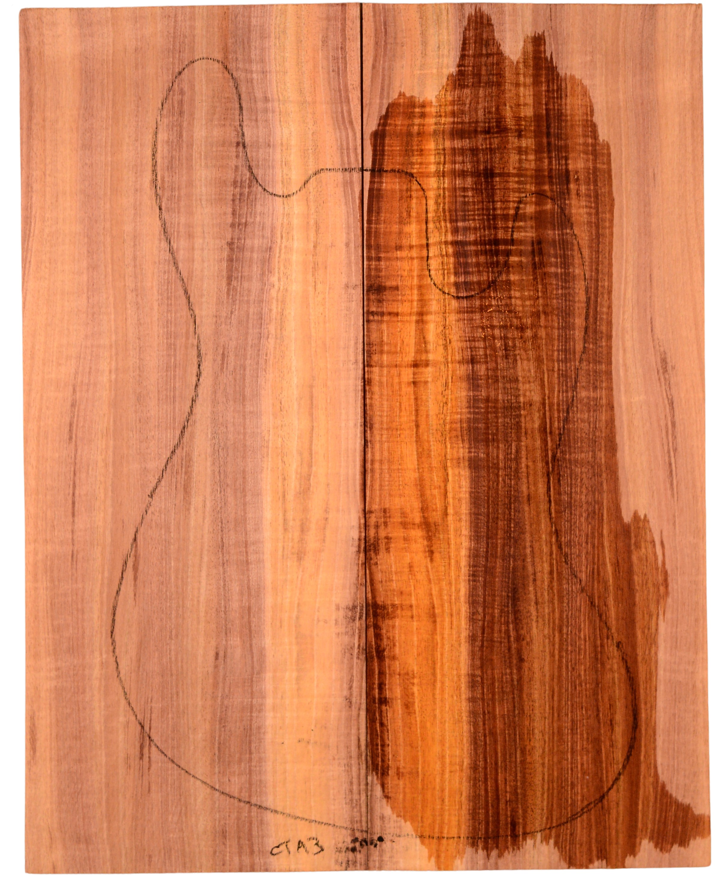 Blackwood (Tasmanian) GuitarSolidBodyTopATC L15498.G.022