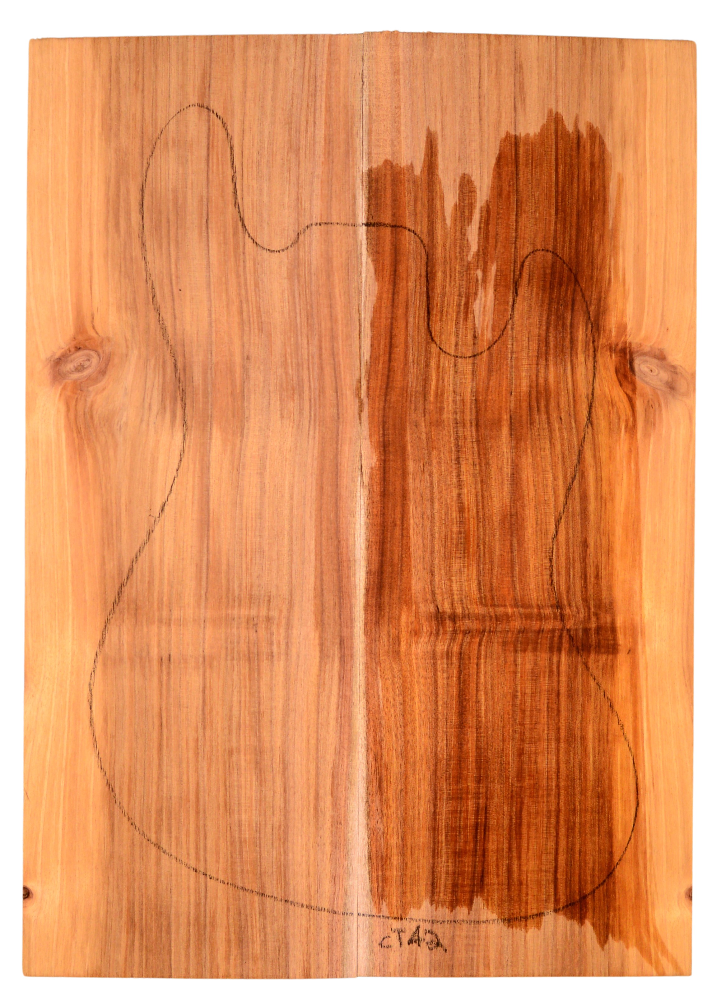 Blackwood (Tasmanian) GuitarSolidBodyTopATC L15498.G.023