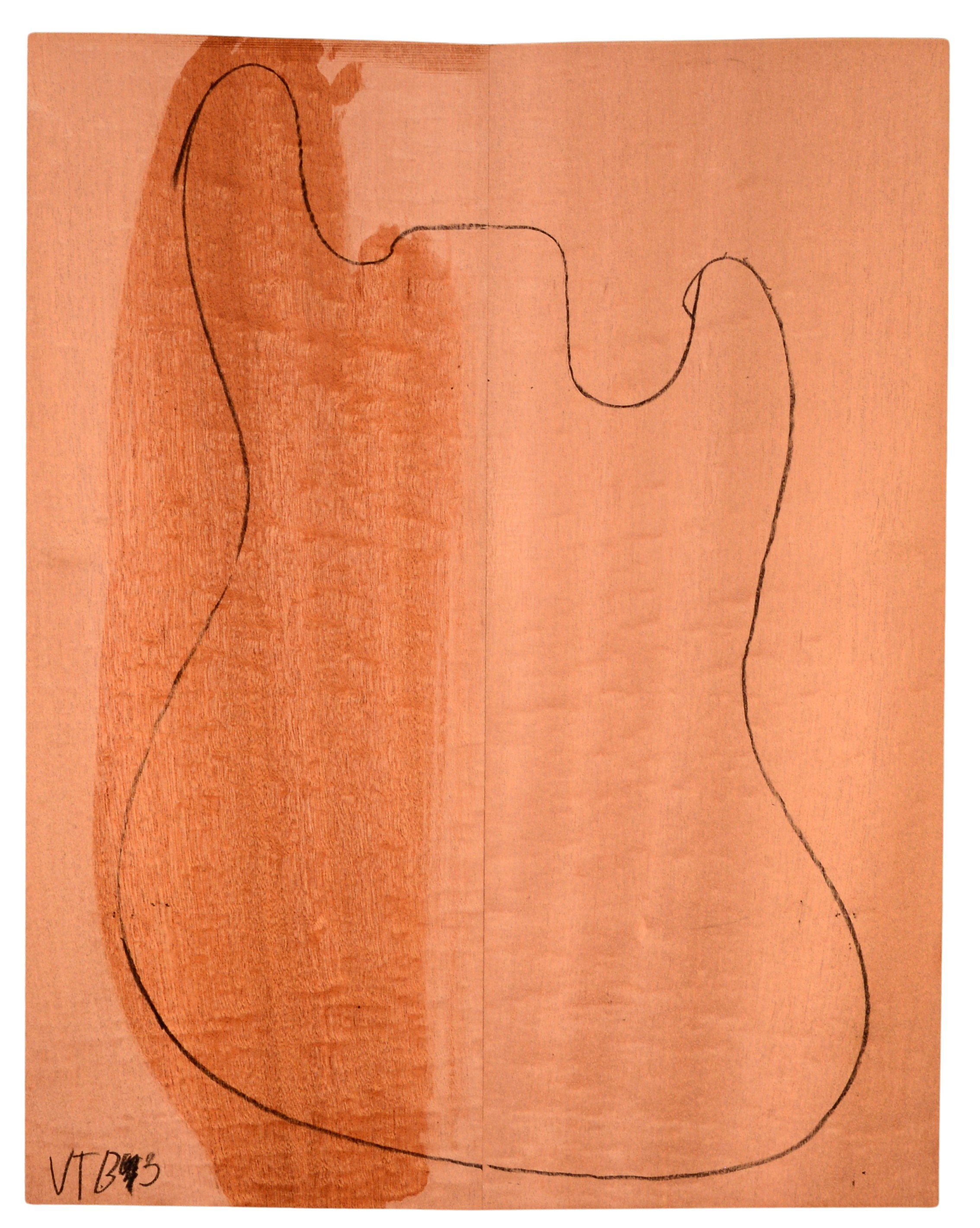 Sapele GuitarSolidBodyTopATC L15499.G.004