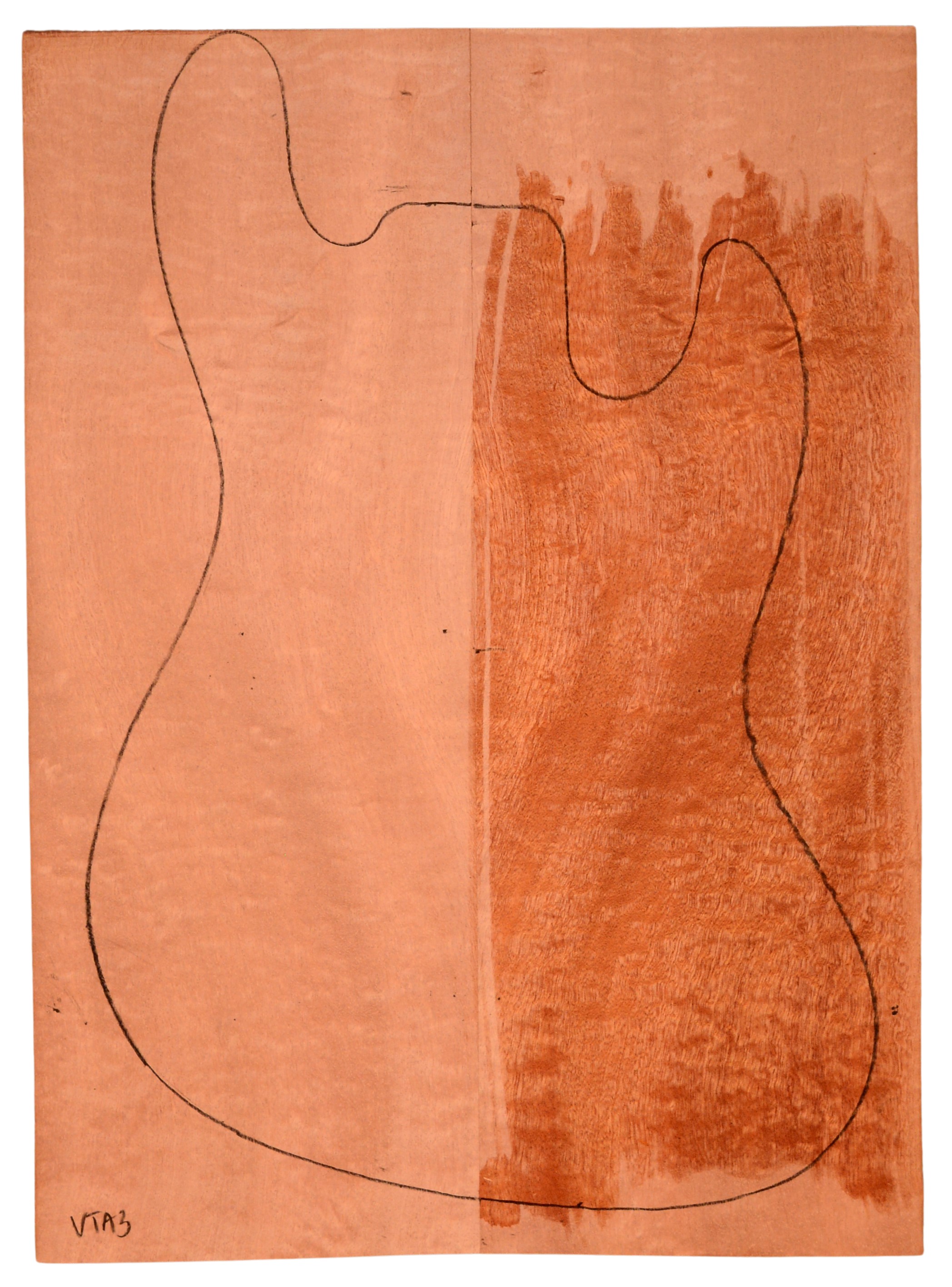 Sapele GuitarSolidBodyTopATC L15499.G.007