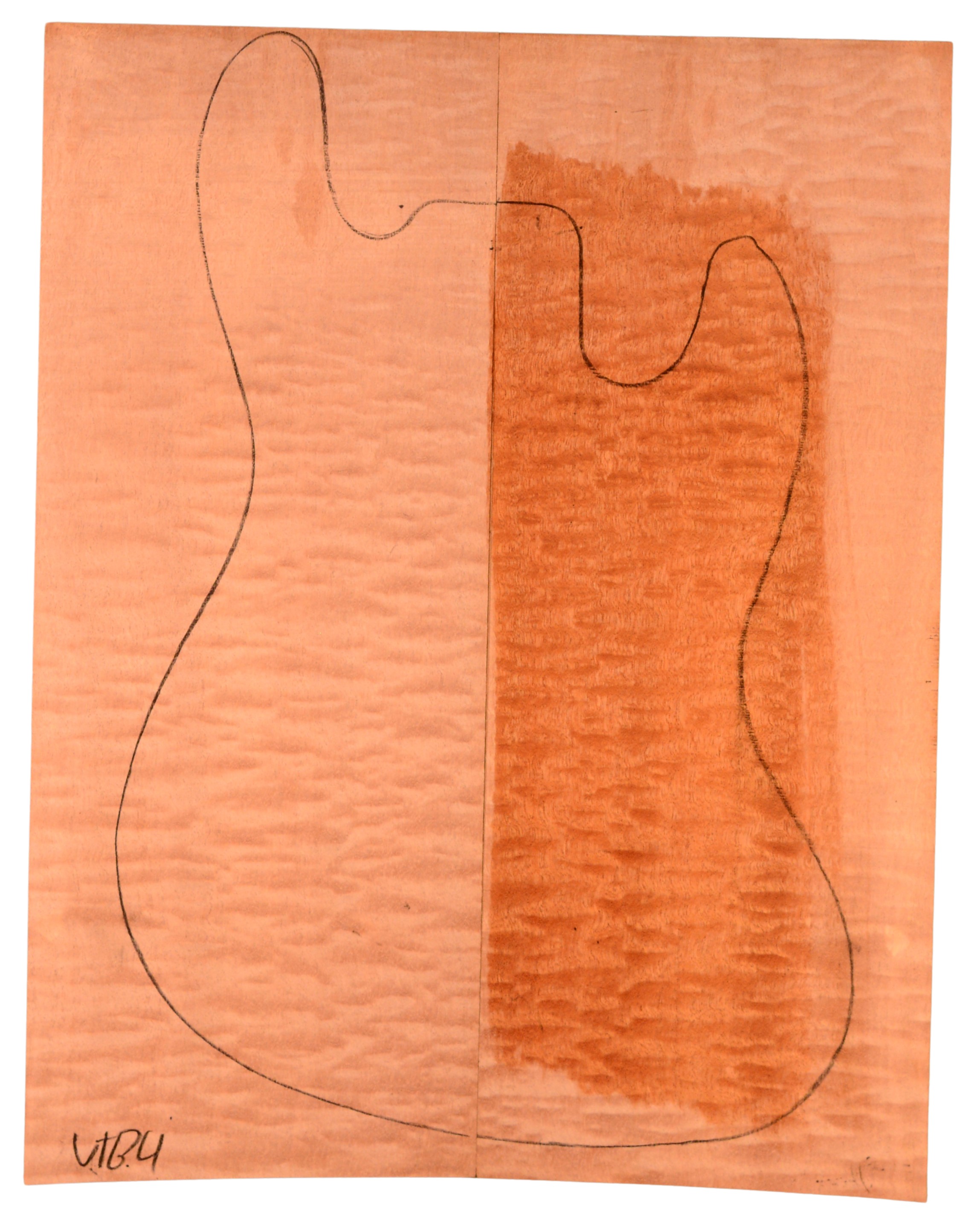 Sapele GuitarSolidBodyTopATC L15499.G.022
