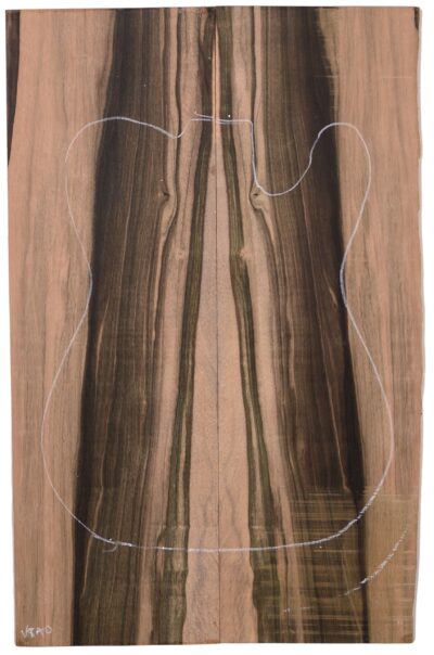 Ebony (Macassar) GuitarSolidBodyTopATC L15511.G.023