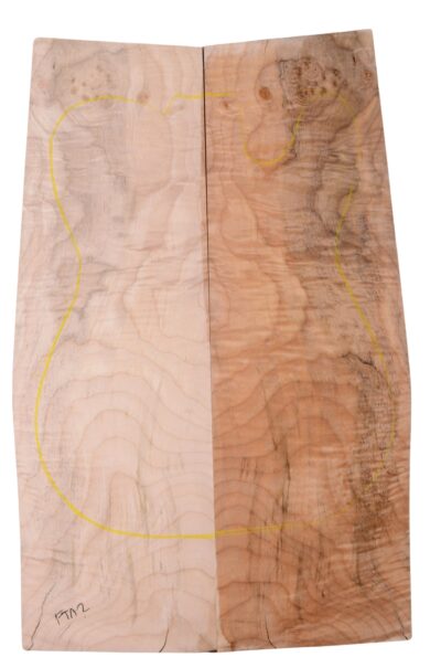 Maple (Big Leaf) GuitarSolidBodyTopATC L15512.G.013