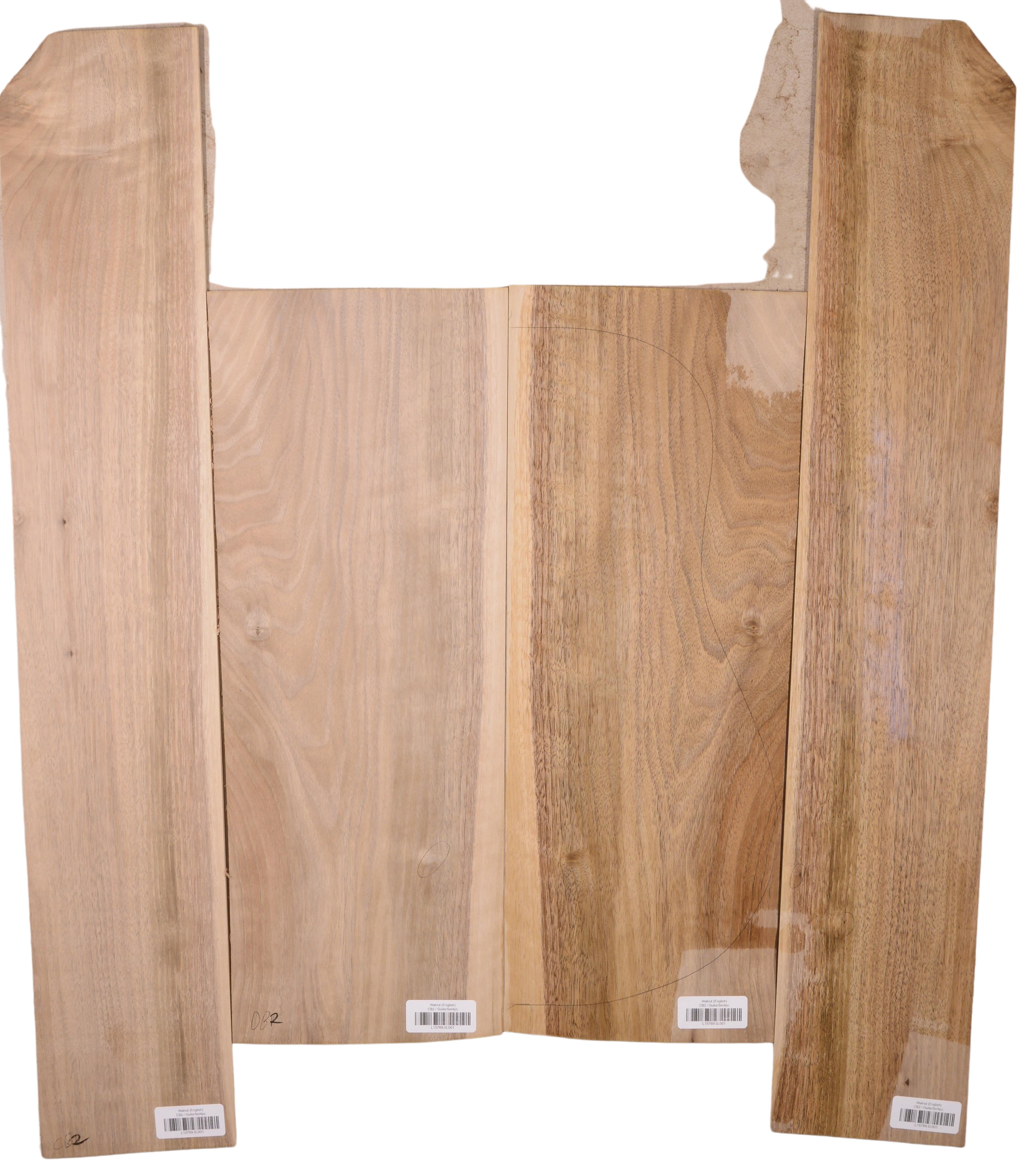 Walnut (English) GuitarSet4pcATC L15769.G.001