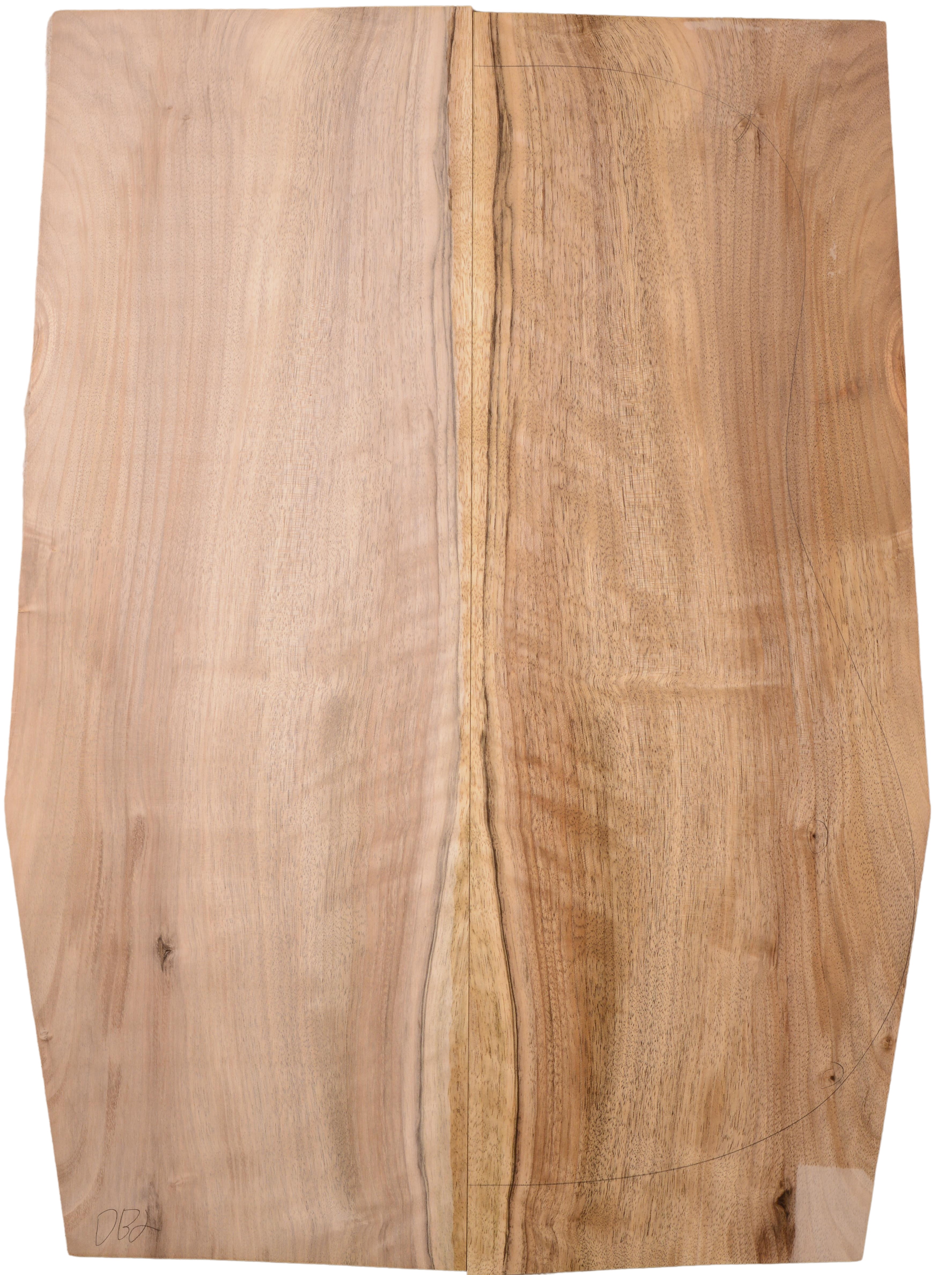 Walnut (English) GuitarBack2pcATC L15769.G.067