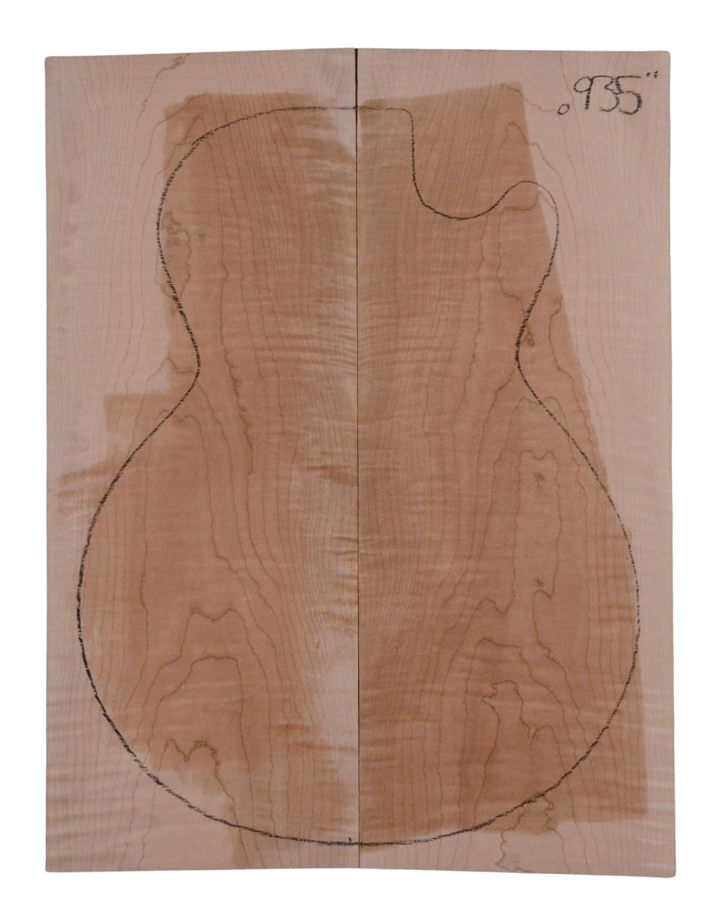Maple (Big Leaf) GuitarSolidBodyTopATC L15834.G.013