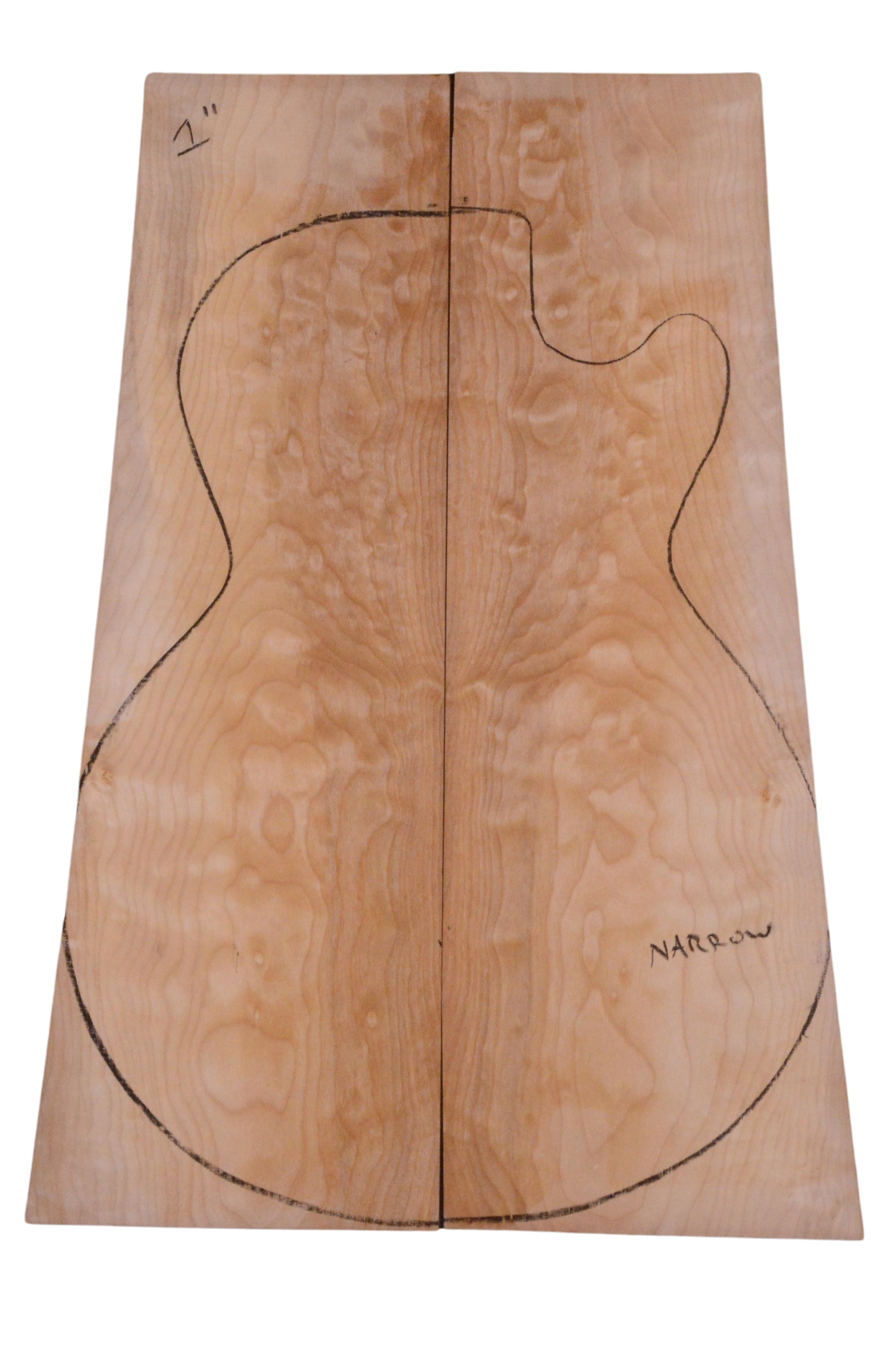 Maple (Big Leaf) GuitarSolidBodyTopATC L15834.G.014