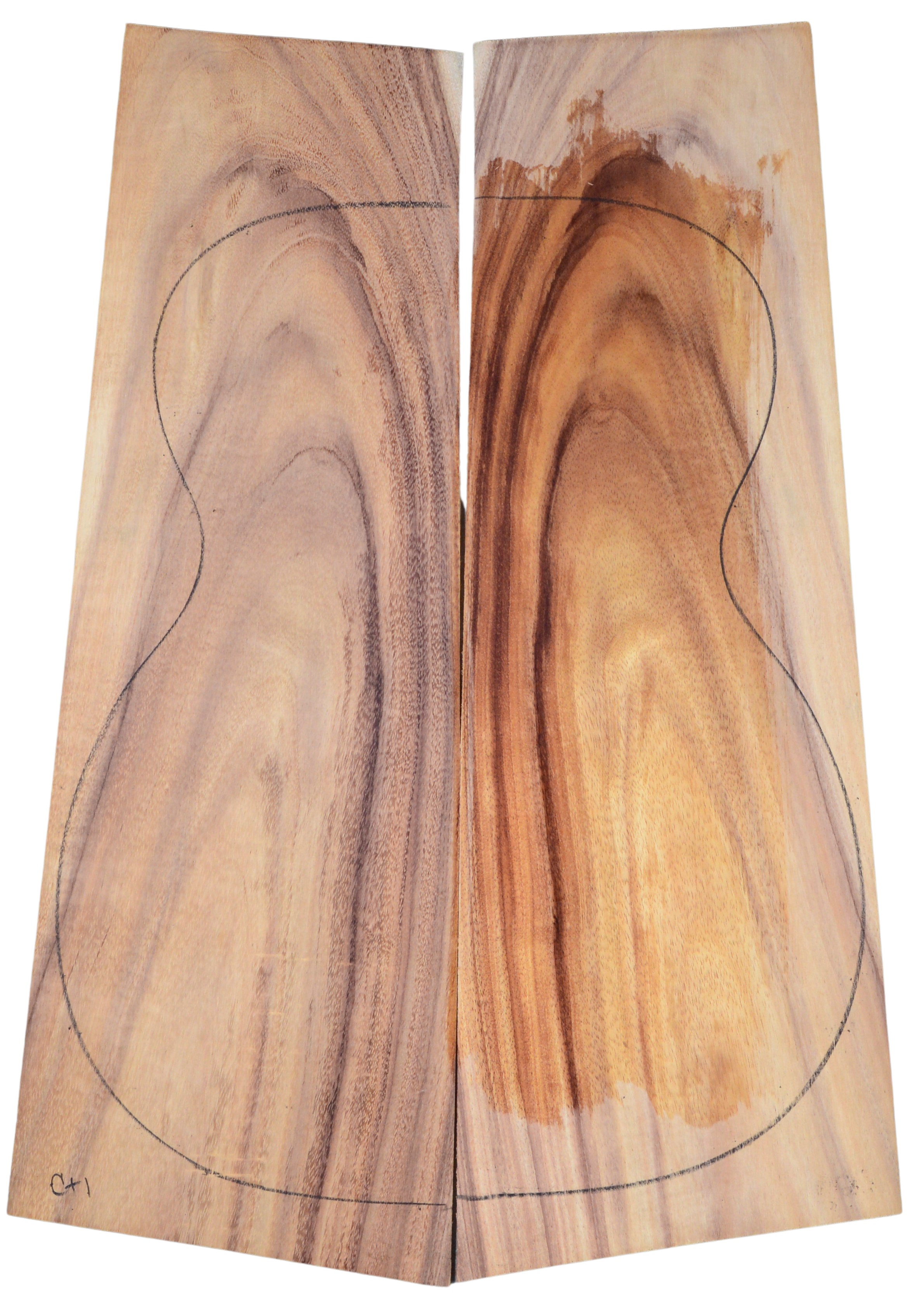 Koa GuitarBack2pcATC L18451.G.066