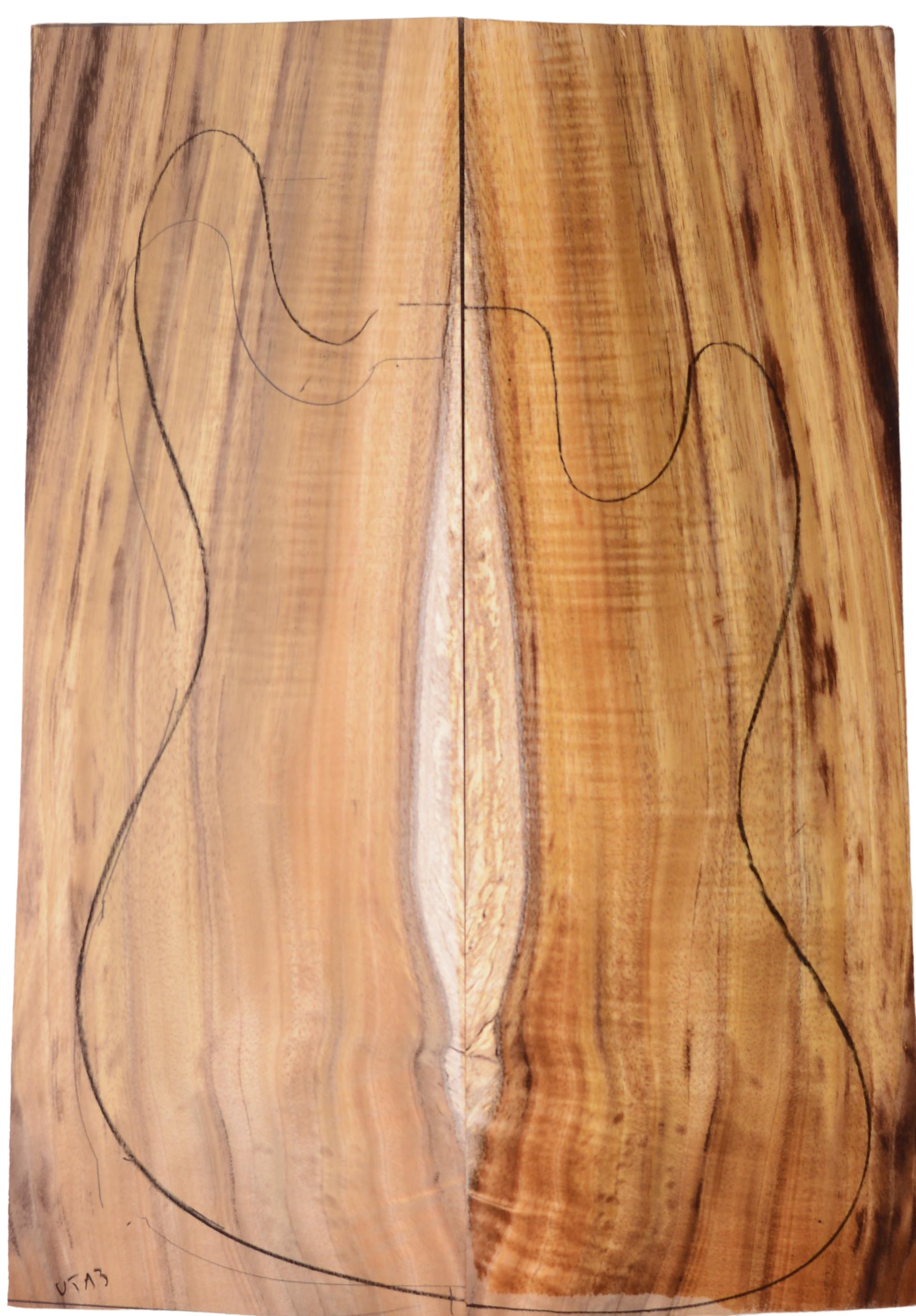 Koa GuitarSolidBodyTopATC L19054.G.006