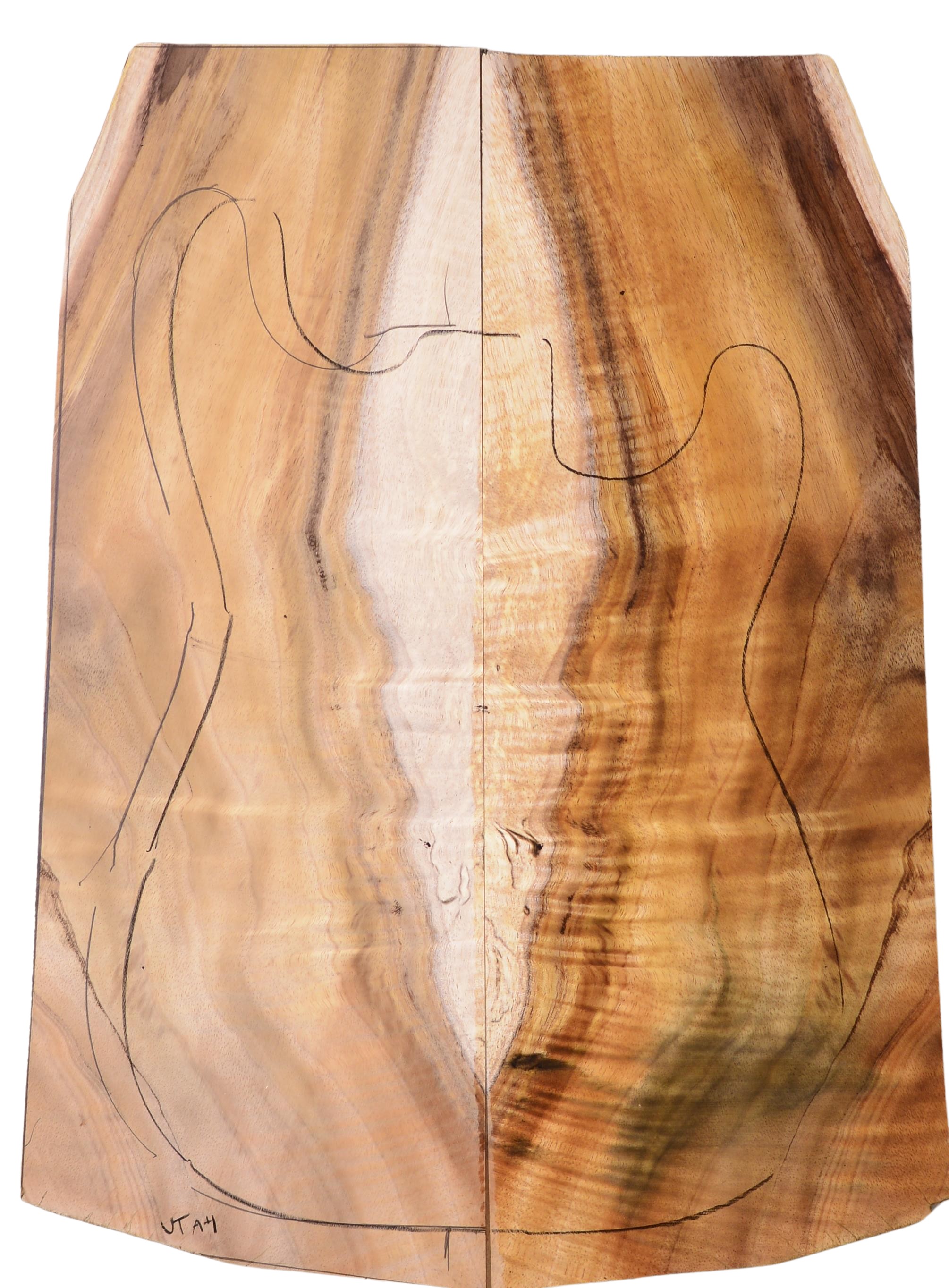 Koa GuitarSolidBodyTopATC L19054.G.007
