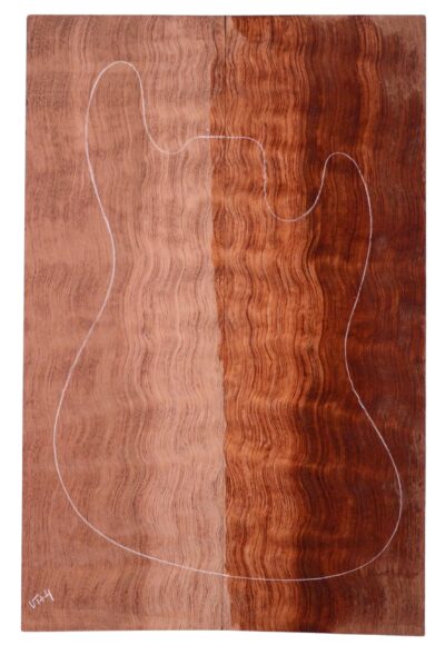 Bubinga GuitarSolidBodyTopATC L20057.G.009