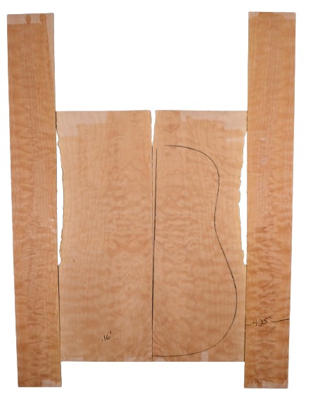 Maple (Big Leaf) GuitarSet4pcATC L20082.G.002