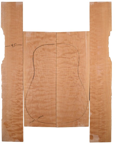 Maple (Big Leaf) GuitarSet4pcATC L20082.G.014