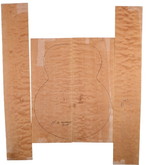 Maple (Big Leaf) GuitarSet4pcATC L20082.G.040