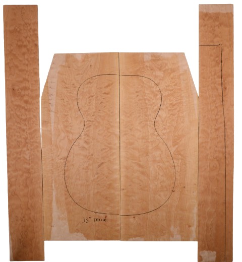 Maple (Big Leaf) GuitarSet4pcATC L20082.G.044
