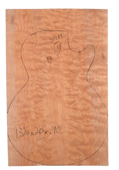Maple (Big Leaf) GuitarSolidBodyTopATC L20082.G.047