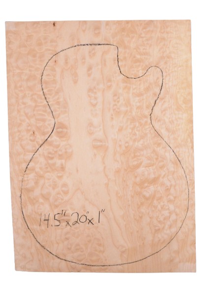 Maple (Big Leaf) GuitarSolidBodyTopATC L20082.G.048