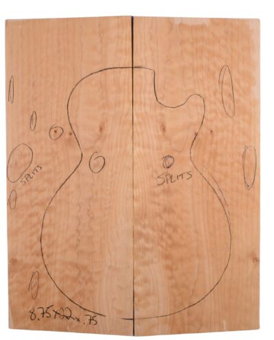 Maple (Big Leaf) GuitarSolidBodyTopATC L20082.G.052