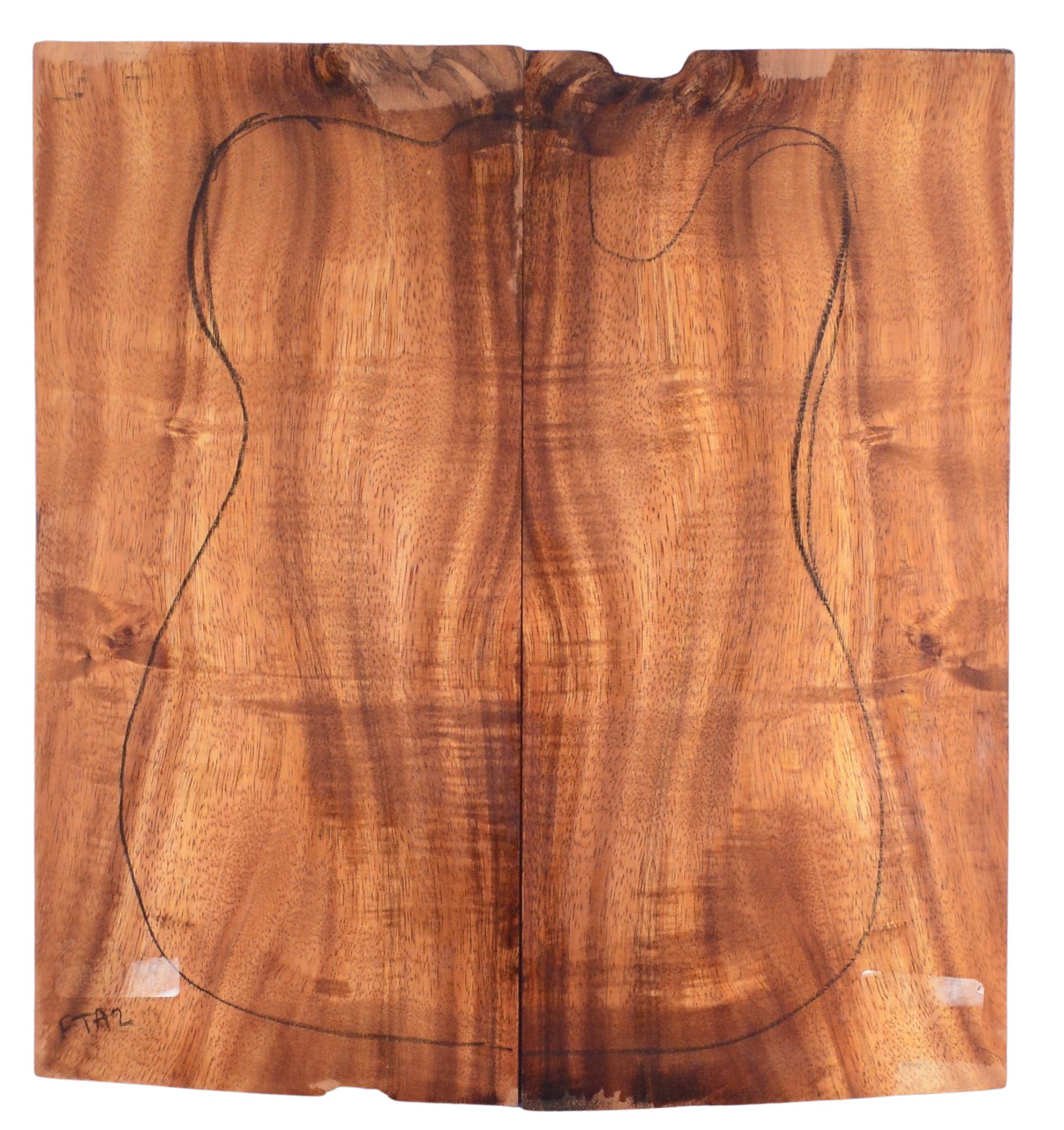 Koa GuitarSolidBodyTopATC L20164.G.144