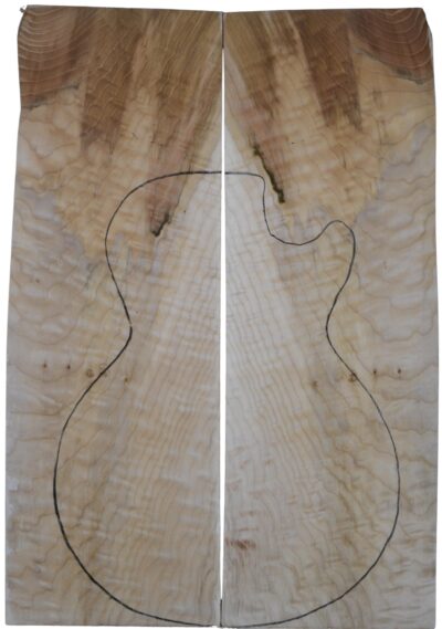 Maple (Big Leaf) GuitarSolidBodyTopATC L20174.G.016