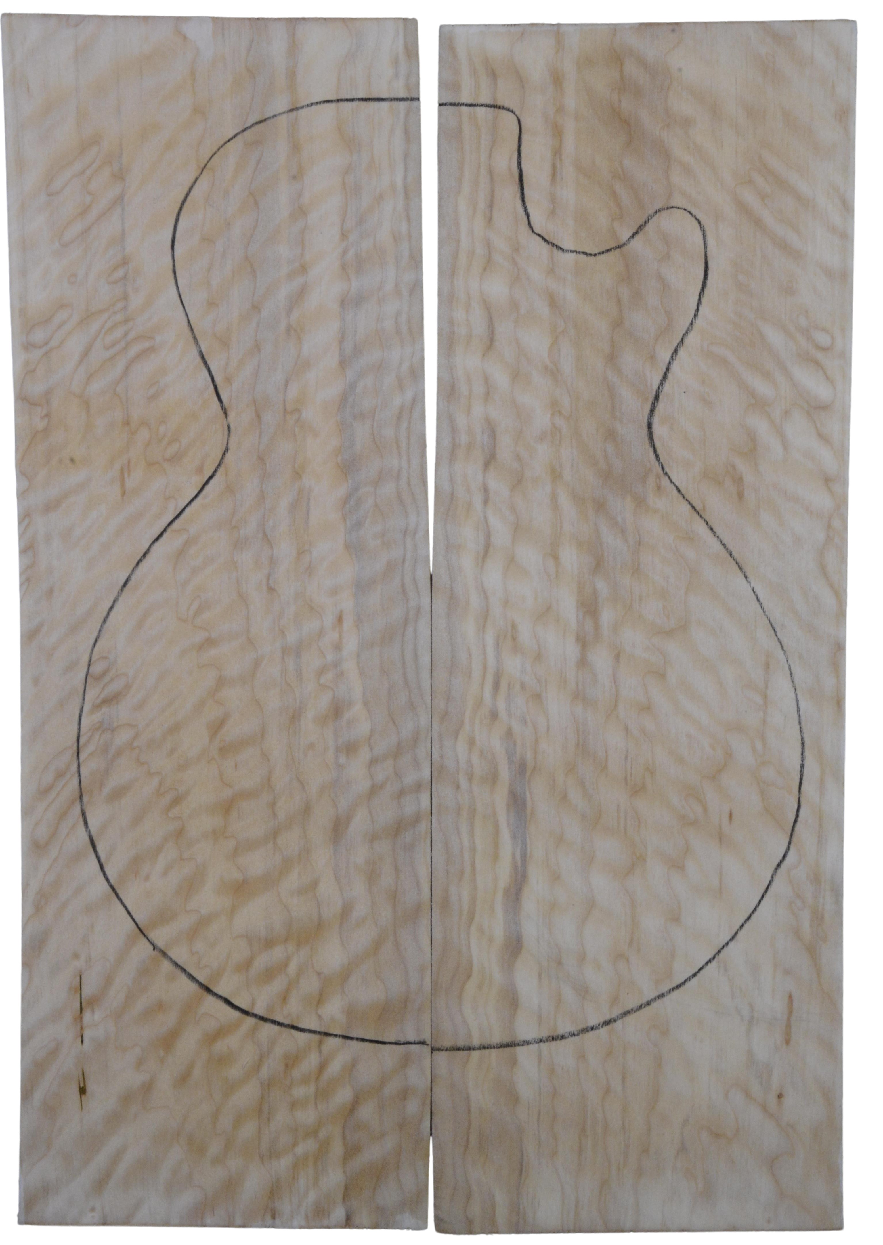 Maple (Big Leaf) GuitarSolidBodyTopATC L20174.G.031