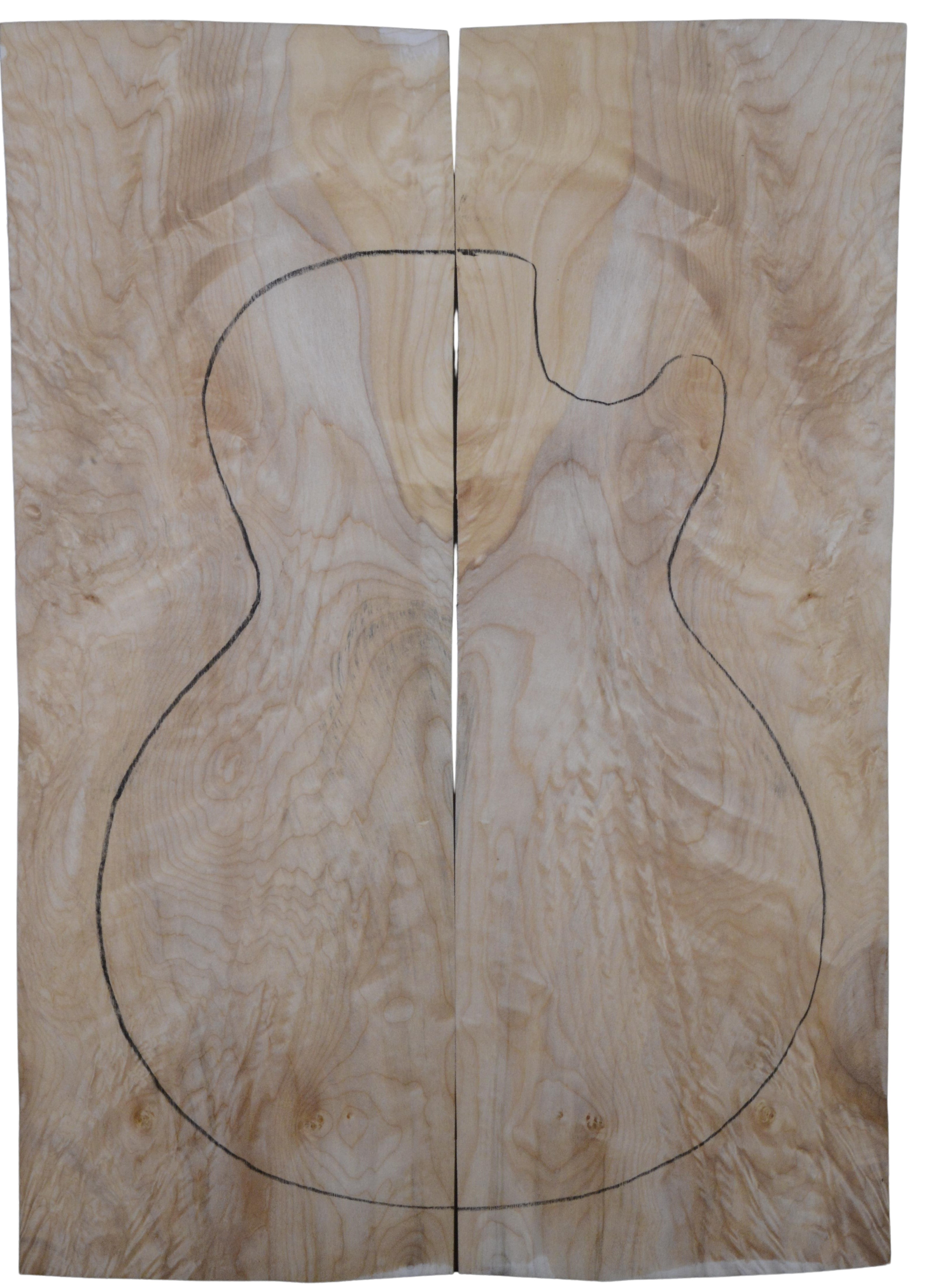 Maple (Big Leaf) GuitarSolidBodyTopATC L20174.G.034