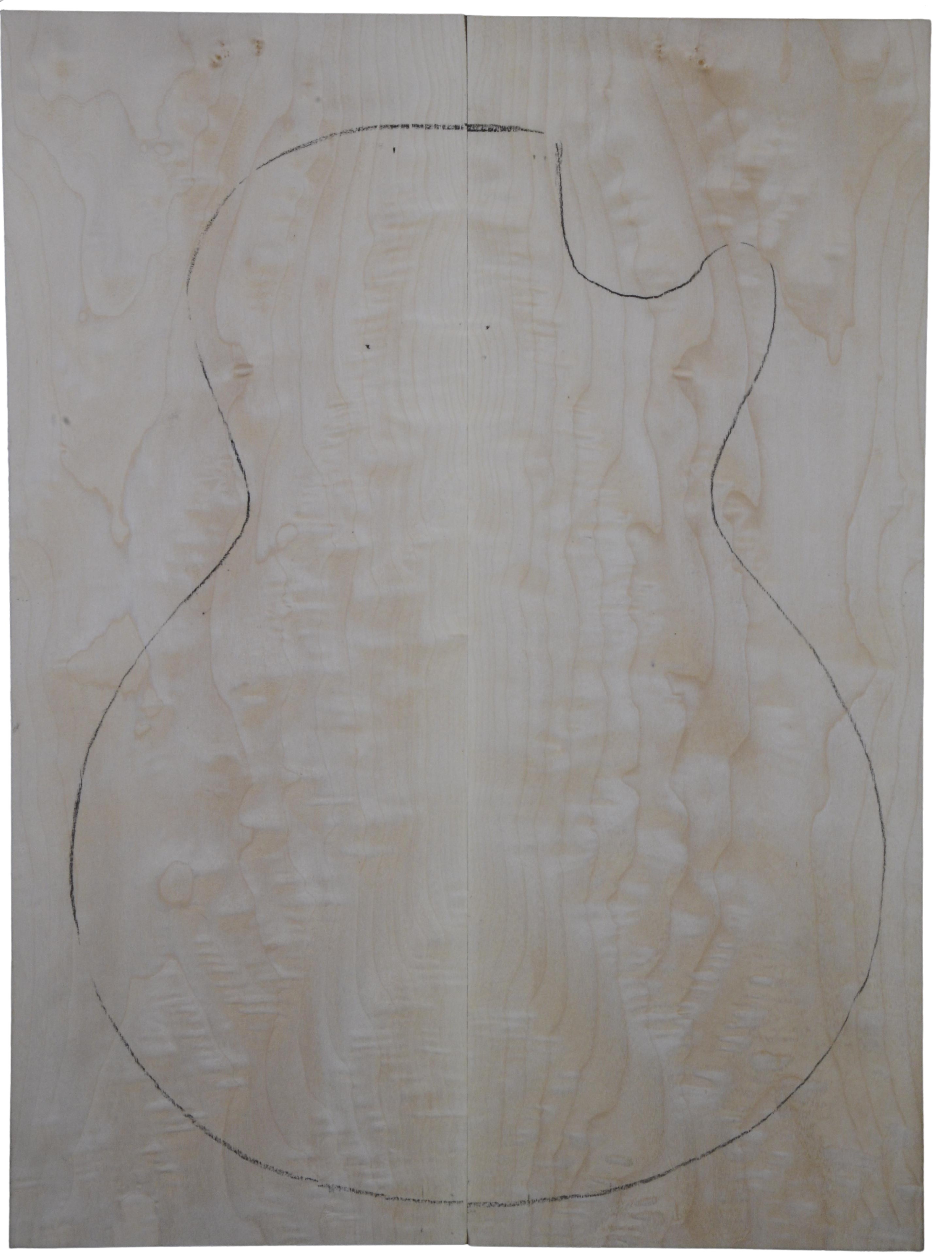 Maple (Big Leaf) GuitarSolidBodyTopATC L20174.G.037